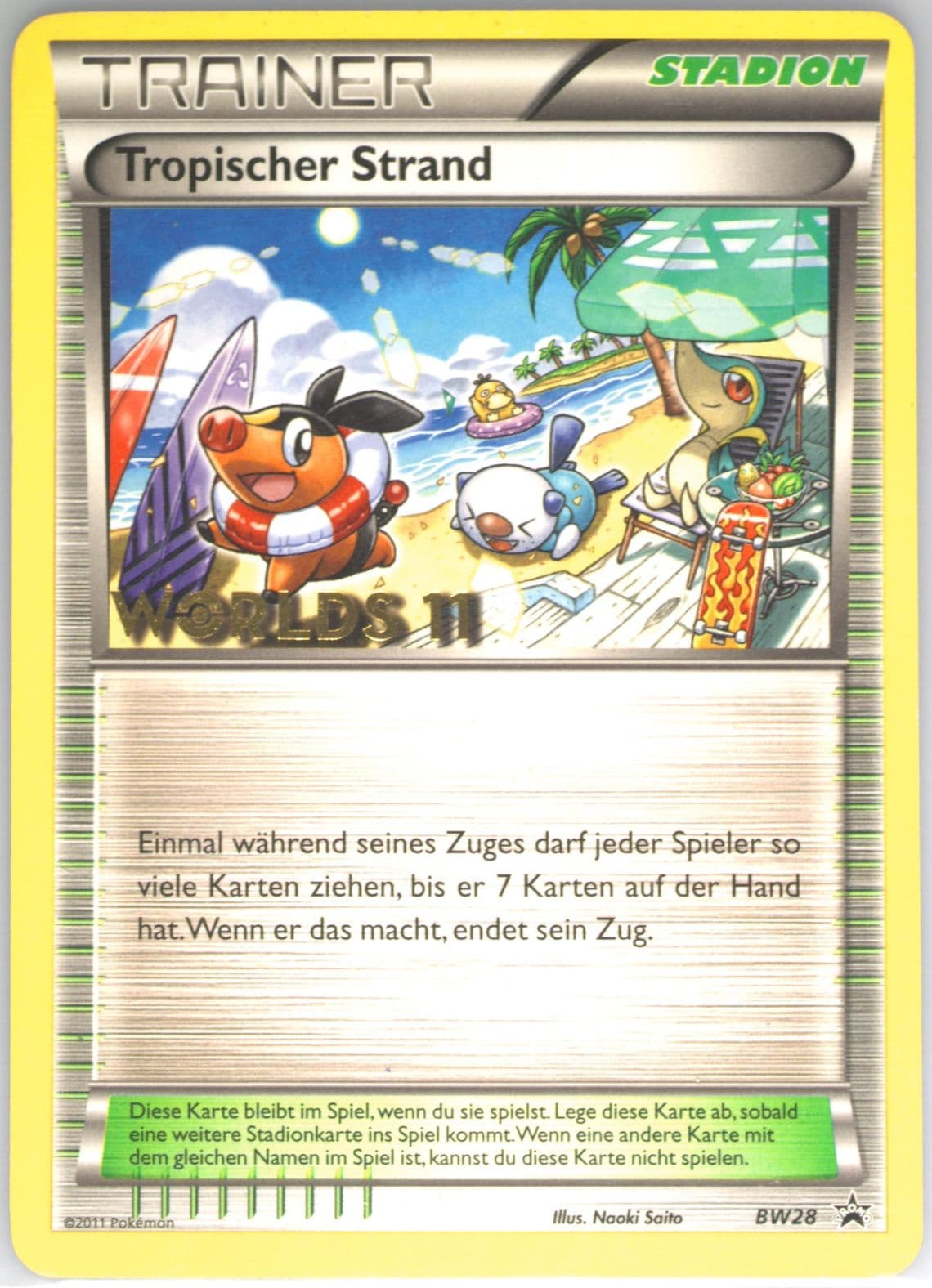 Tropical Beach German (BW28) 2011 Pokemon World Championships Promo