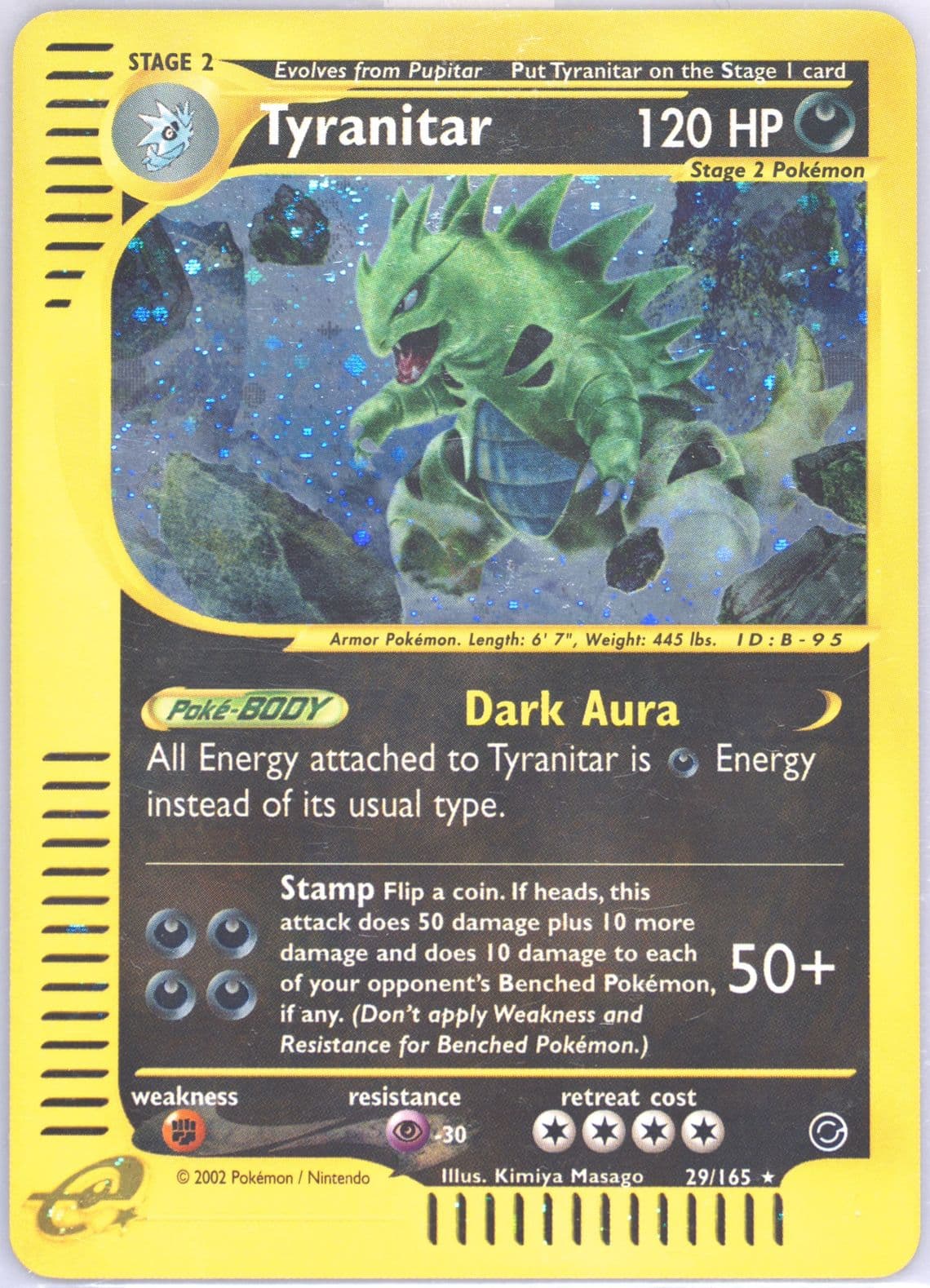 Tyranitar-Holo (29) 2002 Pokemon Expedition