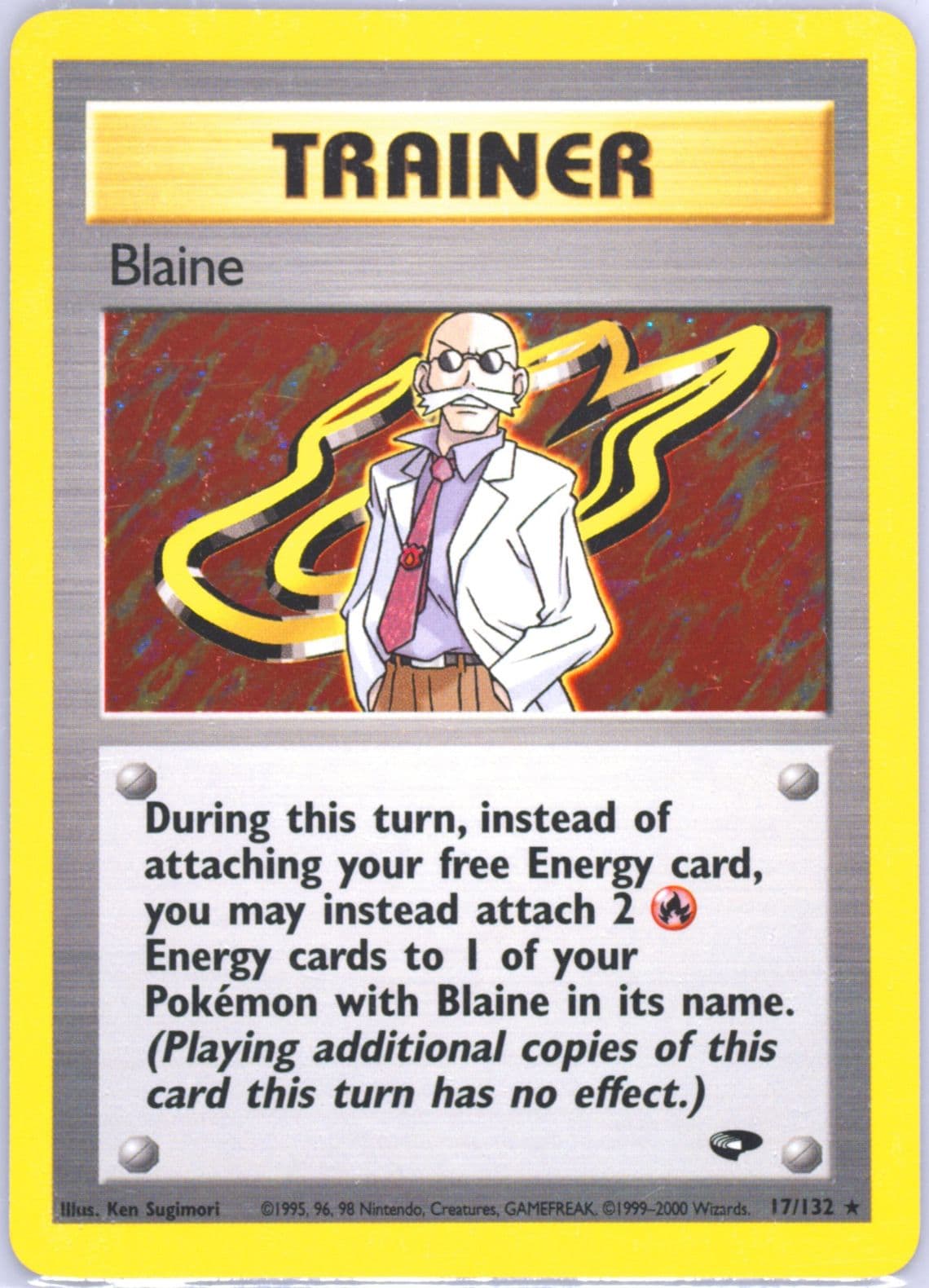 Blaine-Holo (17) 2000 Pokemon Gym Challenge