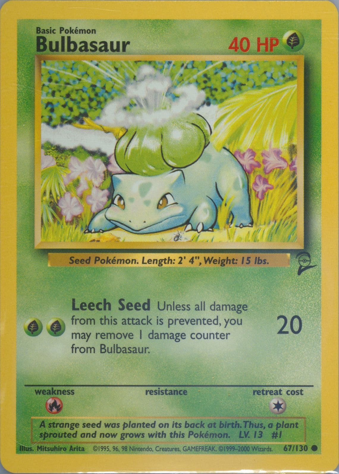 Bulbasaur (67) 2000 Pokemon Game Base II