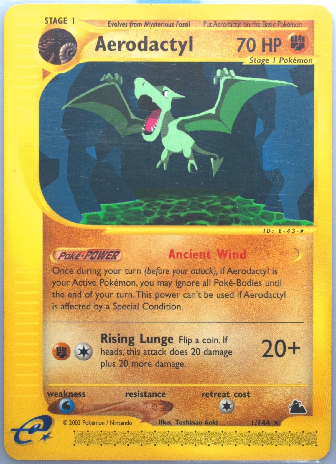 Aerodactyl (1) 2003 Pokemon Skyridge
