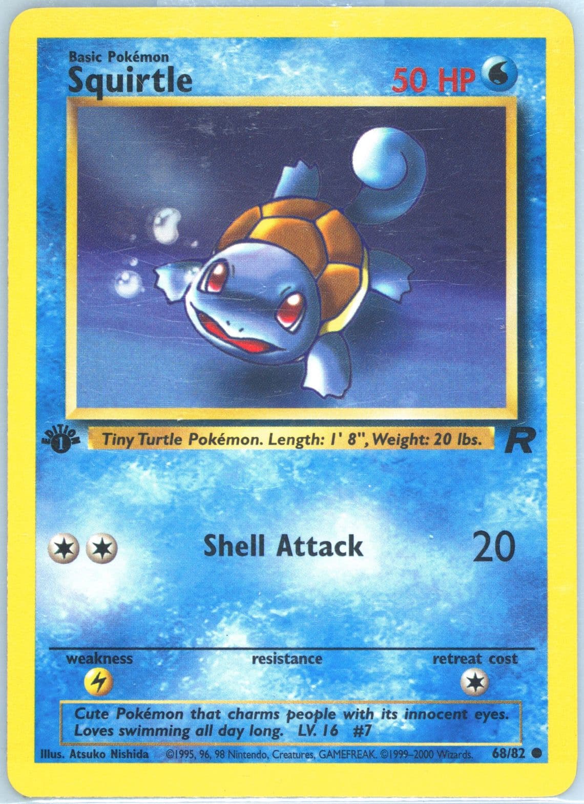 Squirtle 1st Edition (68) 2000 Pokemon Rocket