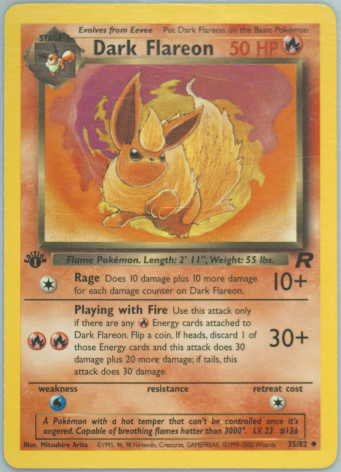 Dark Flareon 1st Edition (35) 2000 Pokemon Rocket
