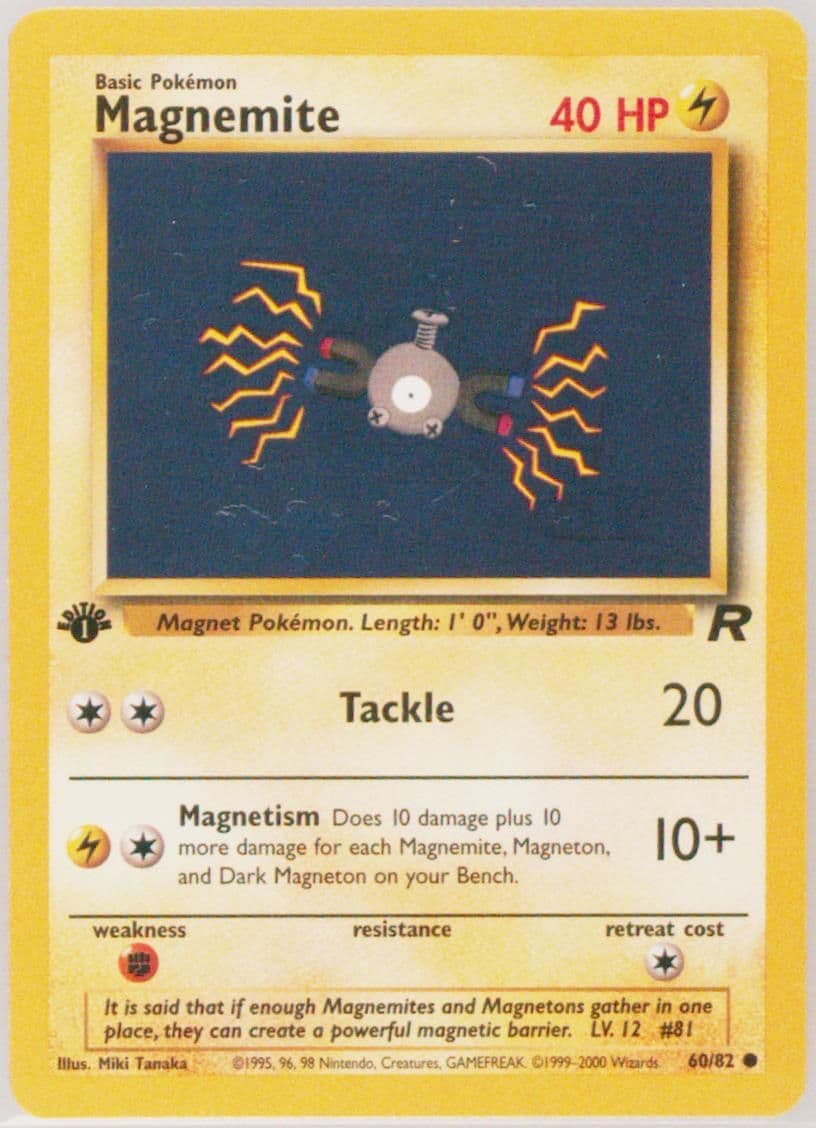 Magnemite 1st Edition (60) 2000 Pokemon Rocket