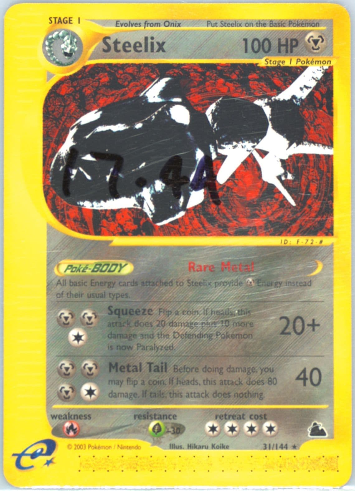 Steelix (31) 2003 Pokemon Skyridge