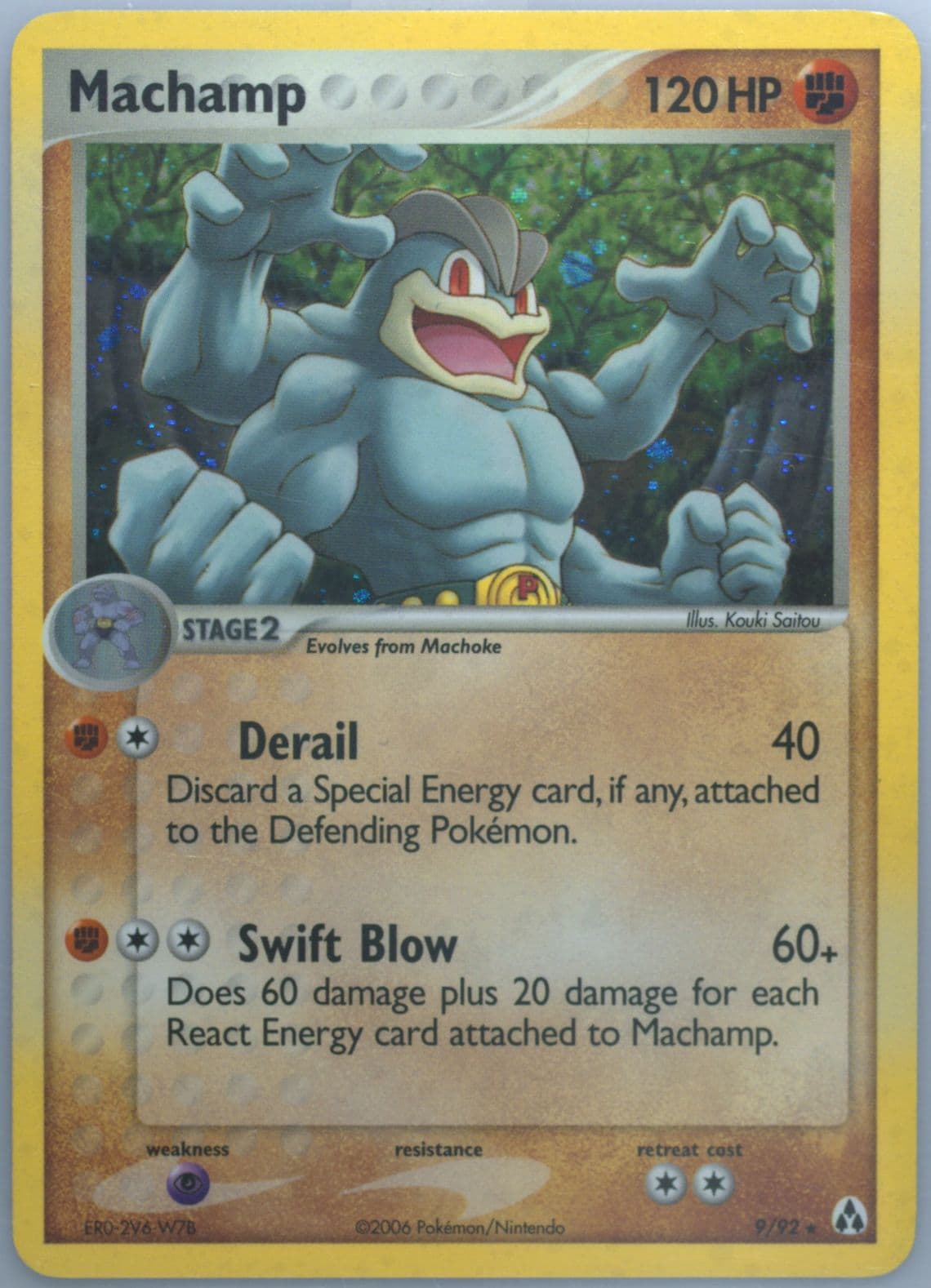 Machamp-Holo (9) 2006 Pokemon EX Legend Maker