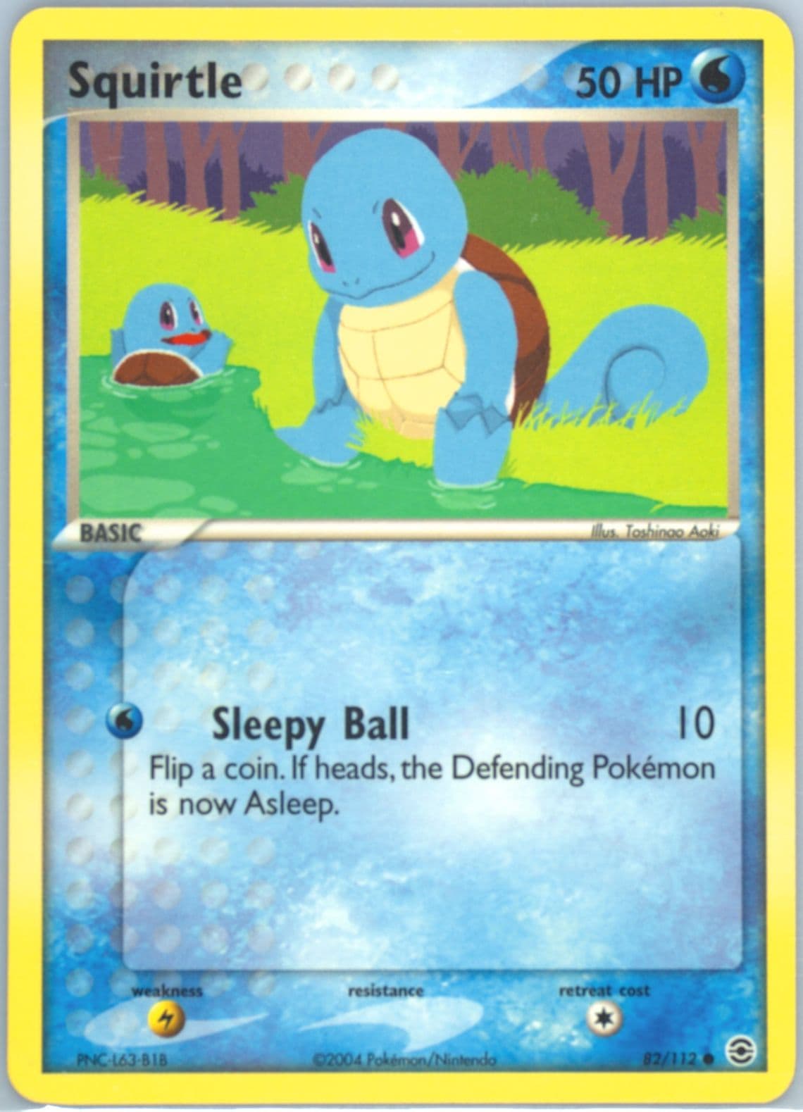 Squirtle (82) 2004 Pokemon EX Fire Red & Leaf Green