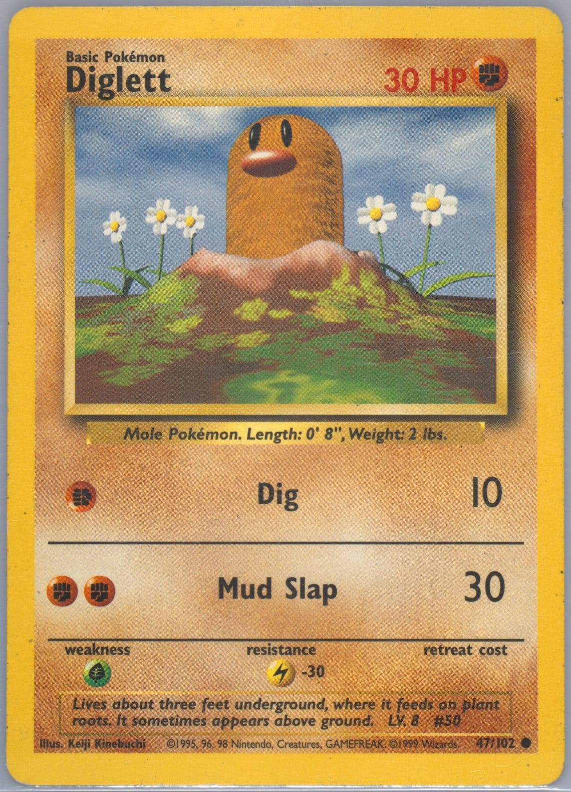Diglett Fight Symbol Error (47) 1999 Pokemon Game