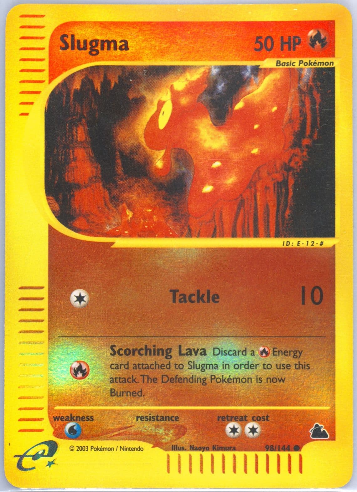 Slugma-Reverse Foil (98) 2003 Pokemon Skyridge