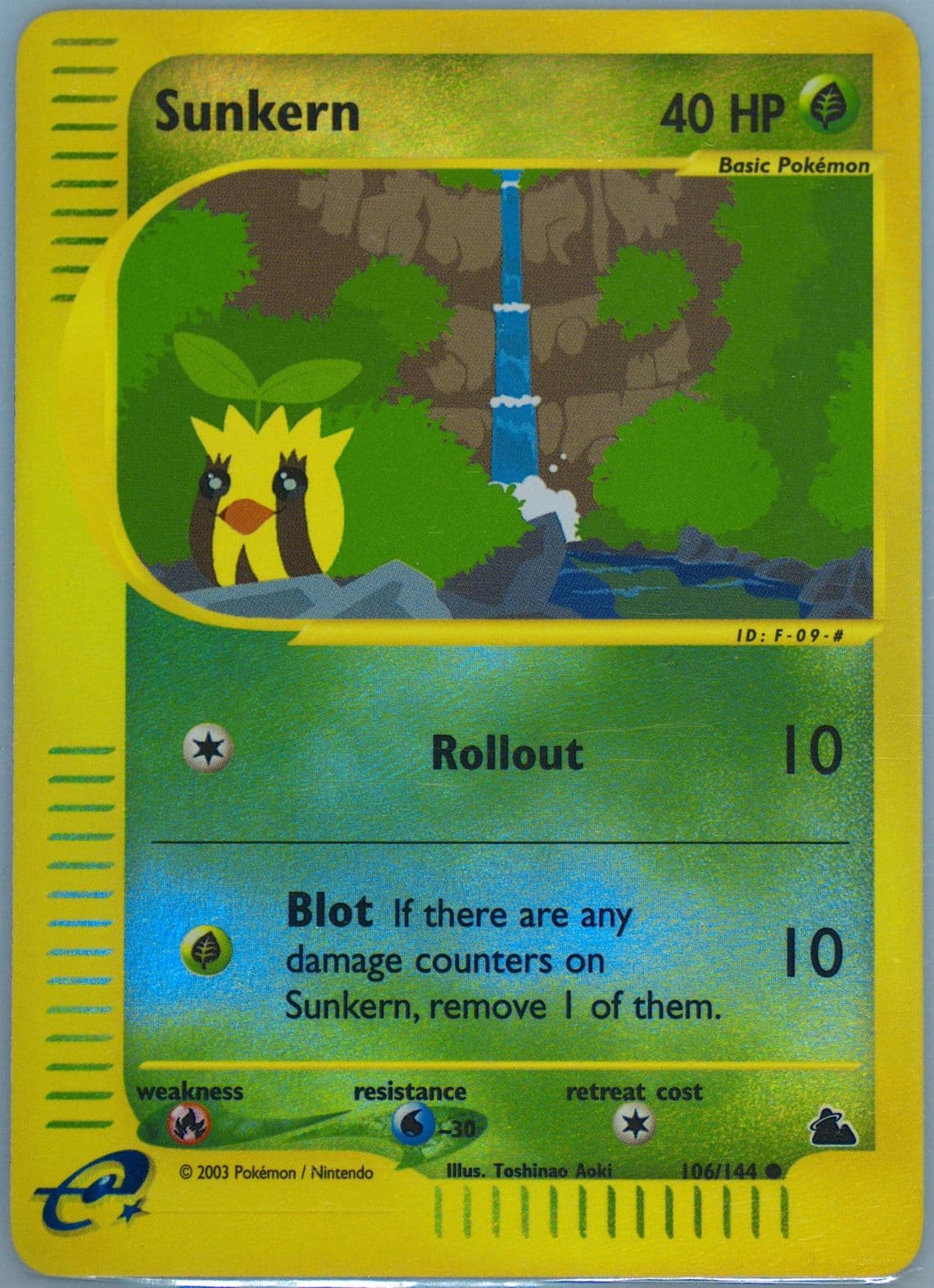 Sunkern-Reverse Foil (106) 2003 Pokemon Skyridge