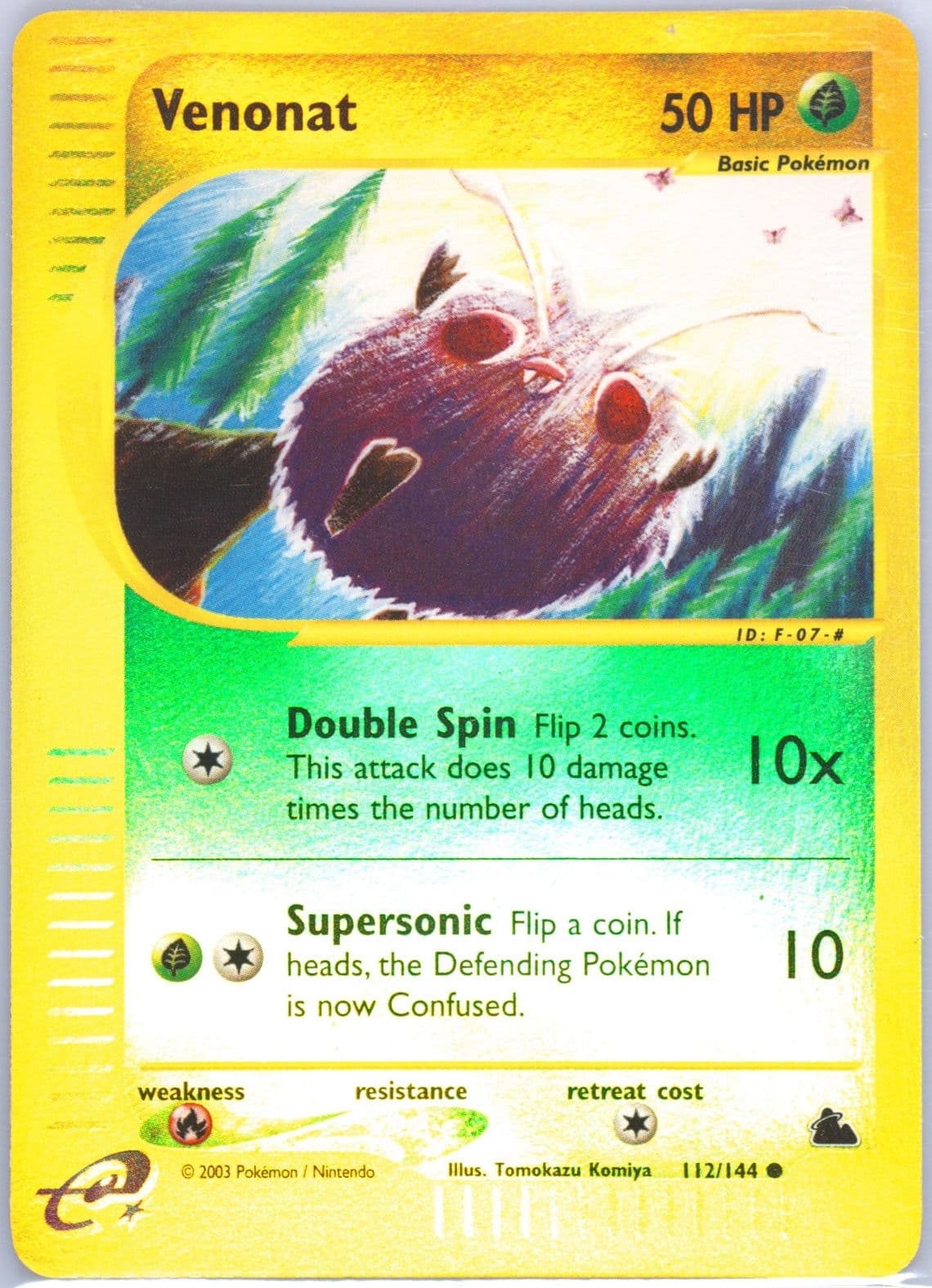 Venonat-Reverse Foil (112) 2003 Pokemon Skyridge