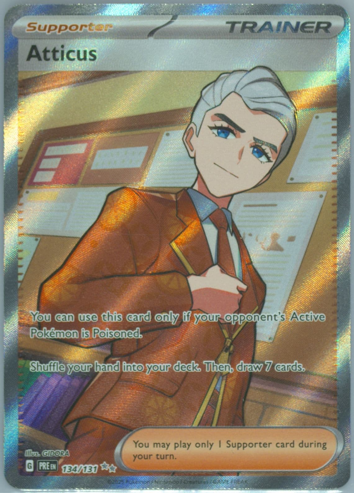 Atticus Ultra Rare (134) 2025 Pokemon Pre EN-Prismatic Evolutions