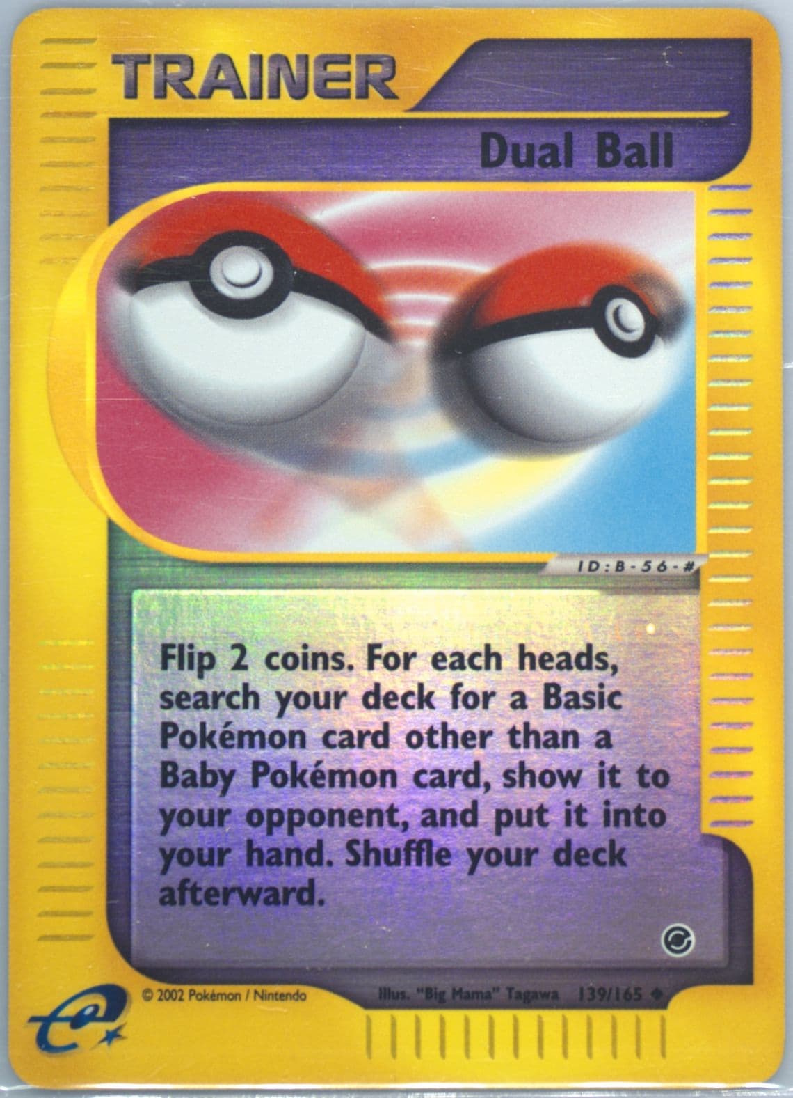 Dual Ball-Reverse Foil (139) 2002 Pokemon Expedition