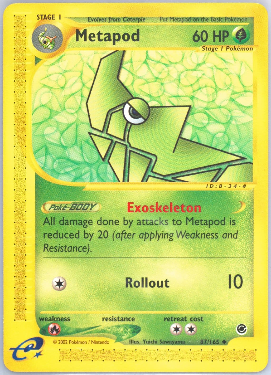 Metapod (87) 2002 Pokemon Expedition