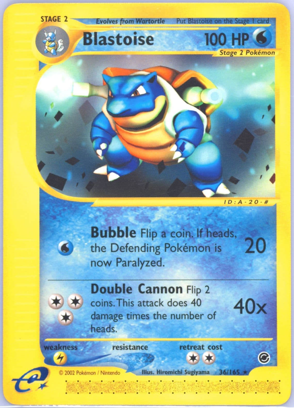 Blastoise (36) 2002 Pokemon Expedition
