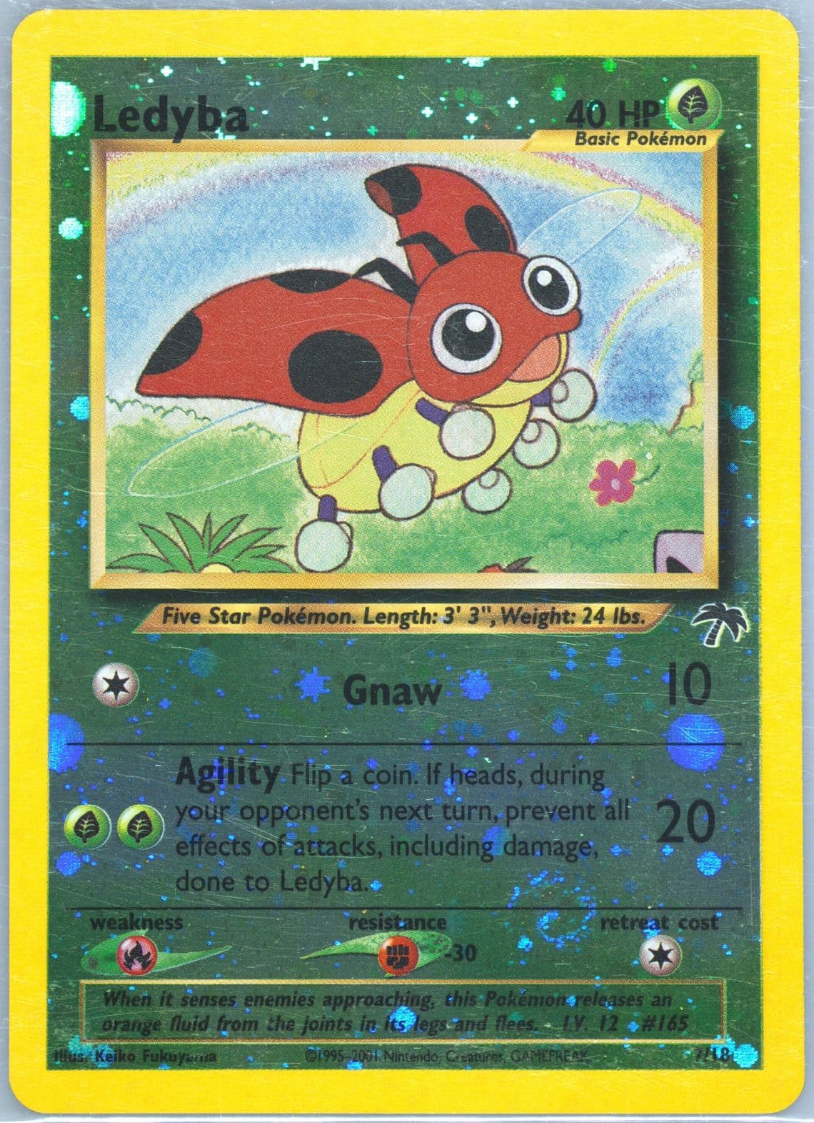 Ledyba-Holo (7) 2001 Pokemon Southern Islands Promo