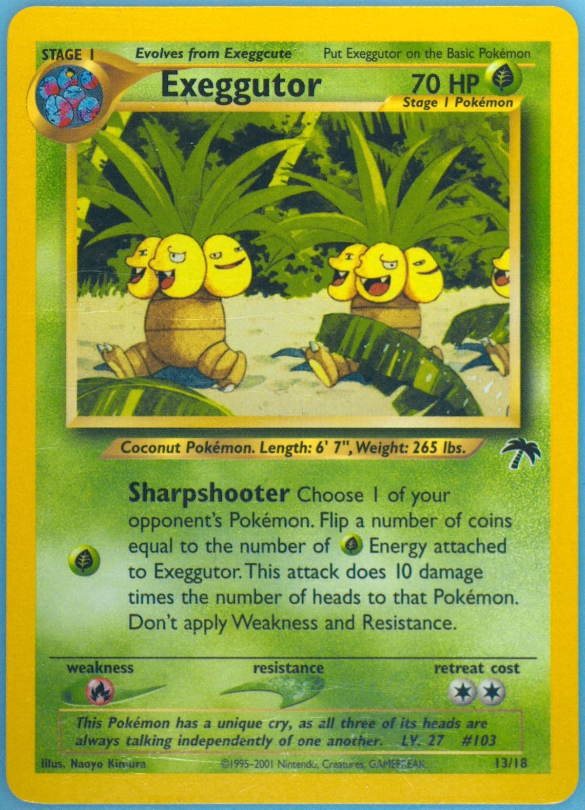 Exeggutor (13) 2001 Pokemon Southern Islands Promo