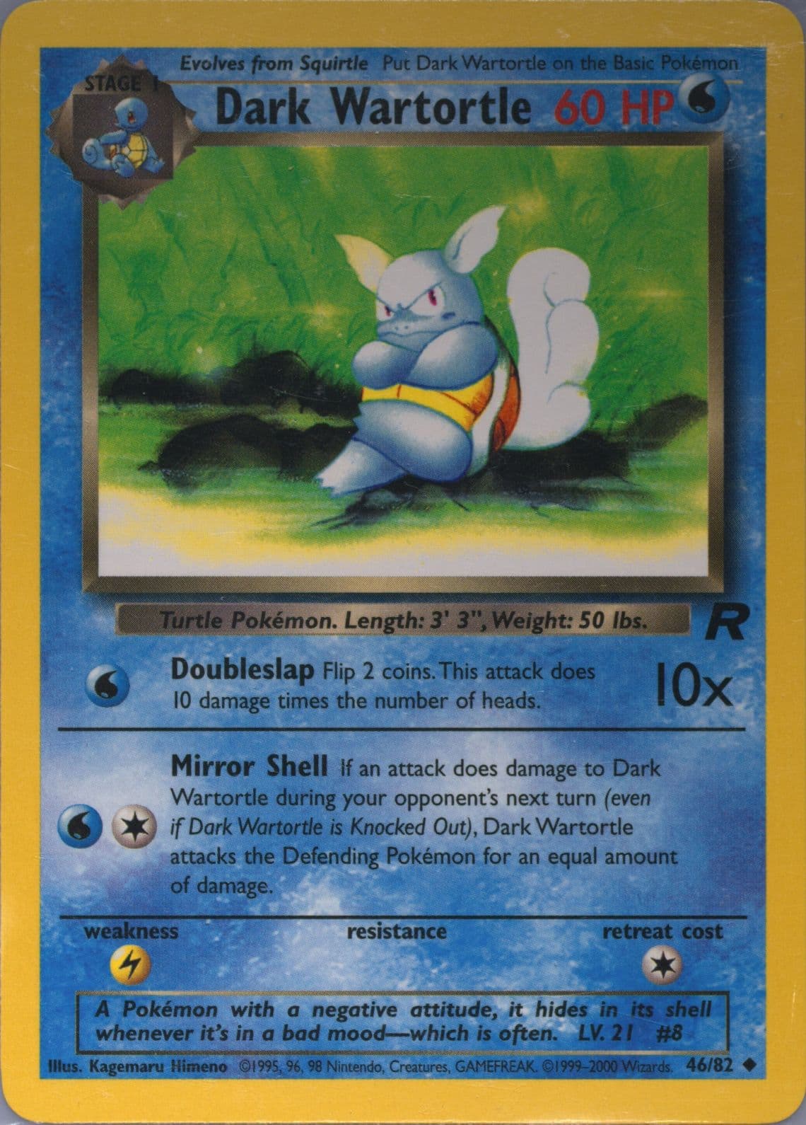 Dark Wartortle (46) 2000 Pokemon Rocket