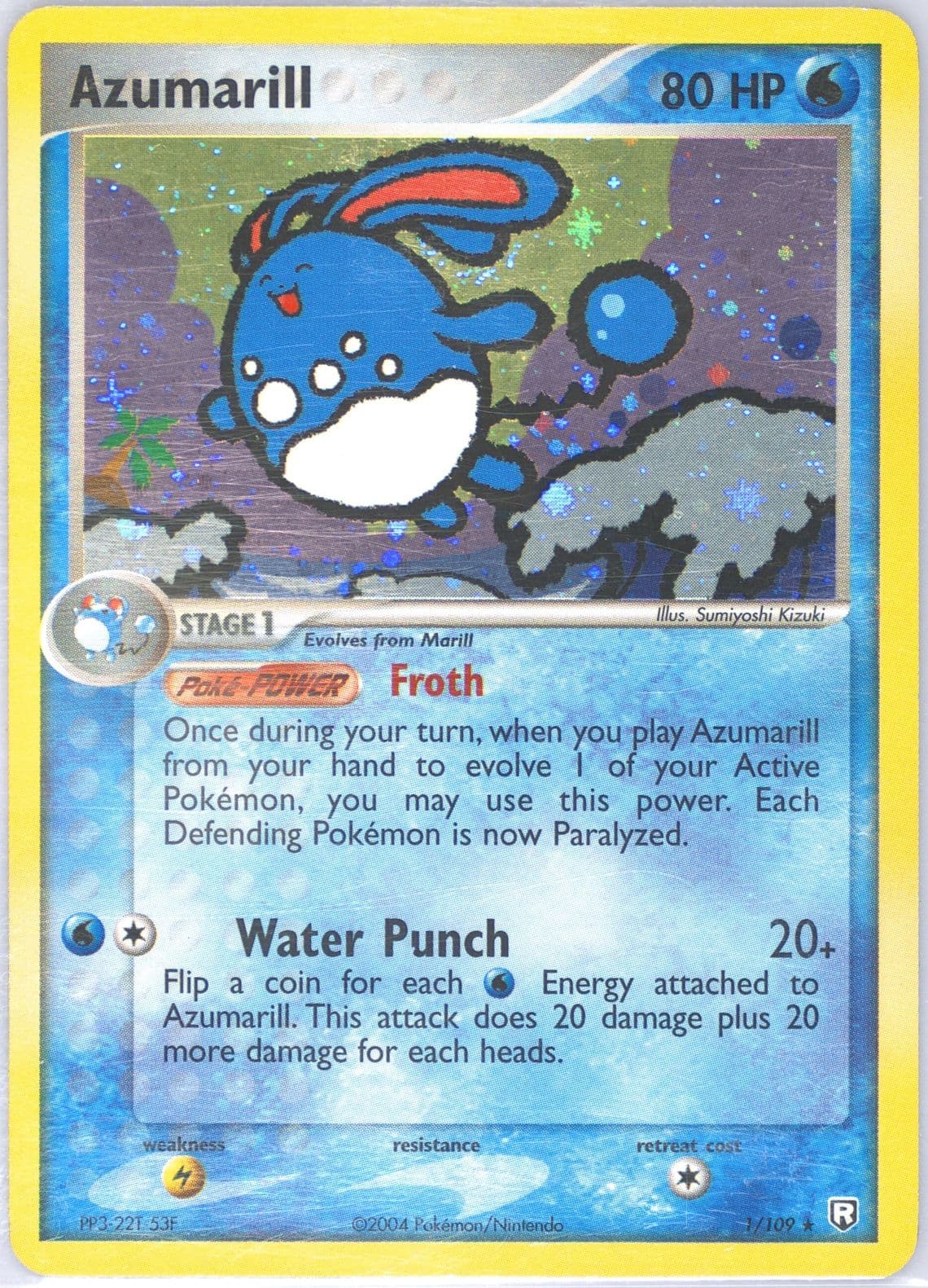 Azumarill-Holo (1) 2004 Pokemon EX Team Rocket Returns
