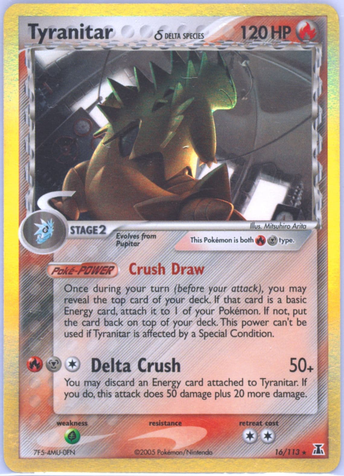 Tyranitar-Holo (16) 2005 Pokemon EX Delta Species