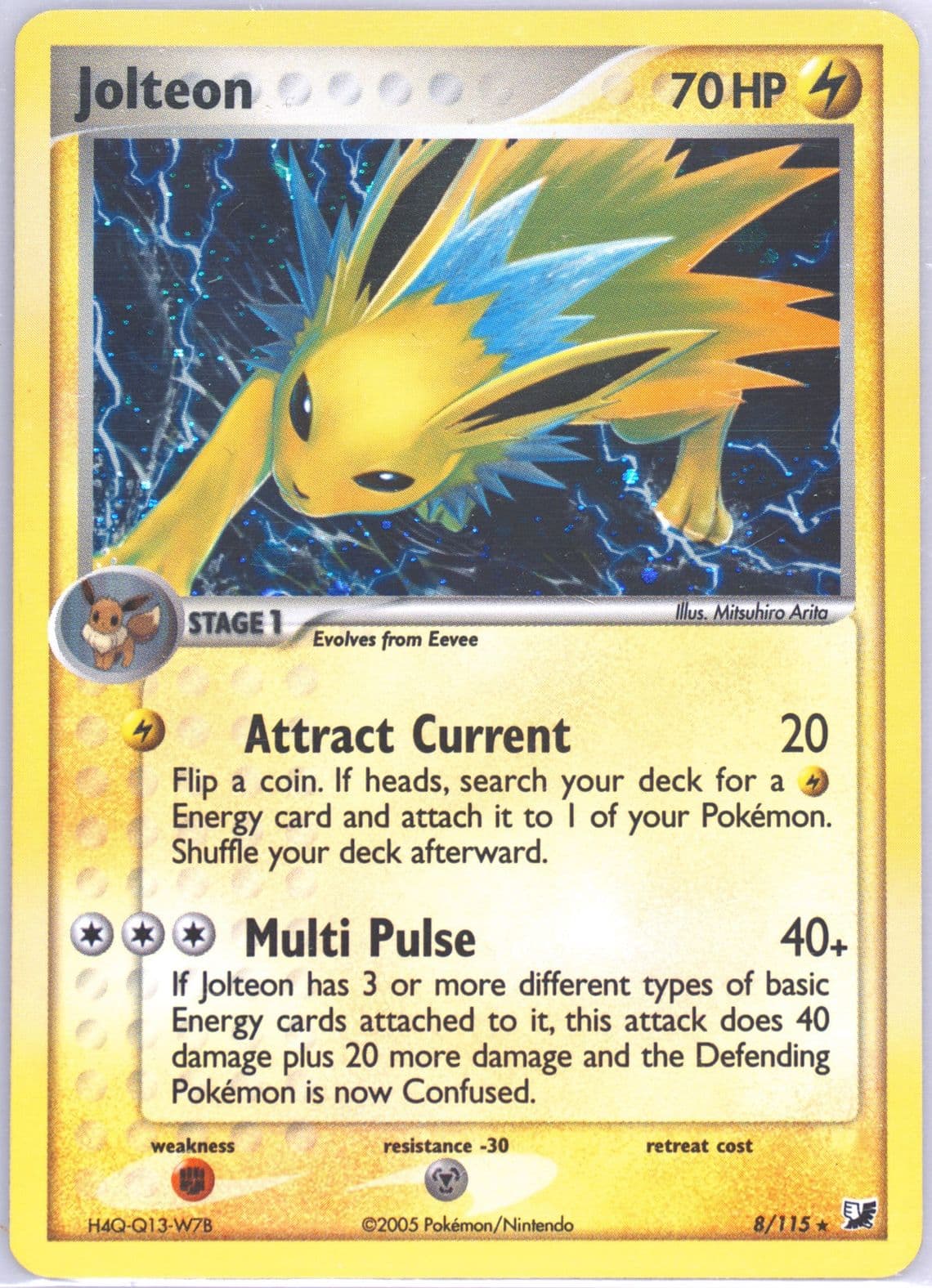 Jolteon-Holo (8) 2005 Pokemon EX Unseen Forces