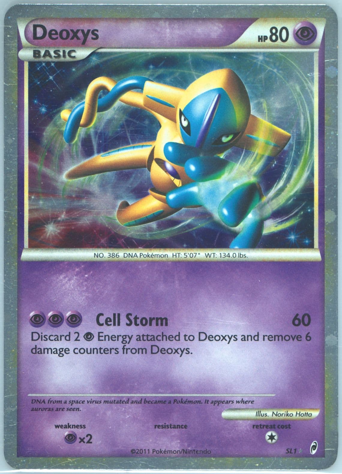 Deoxys-Holo (SL1) 2011 Pokemon Call of Legends