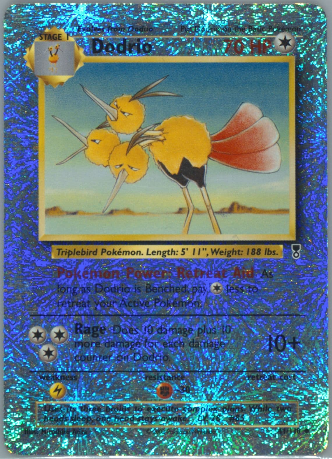 Dodrio-Reverse Foil (41) 2002 Pokemon Legendary Collection