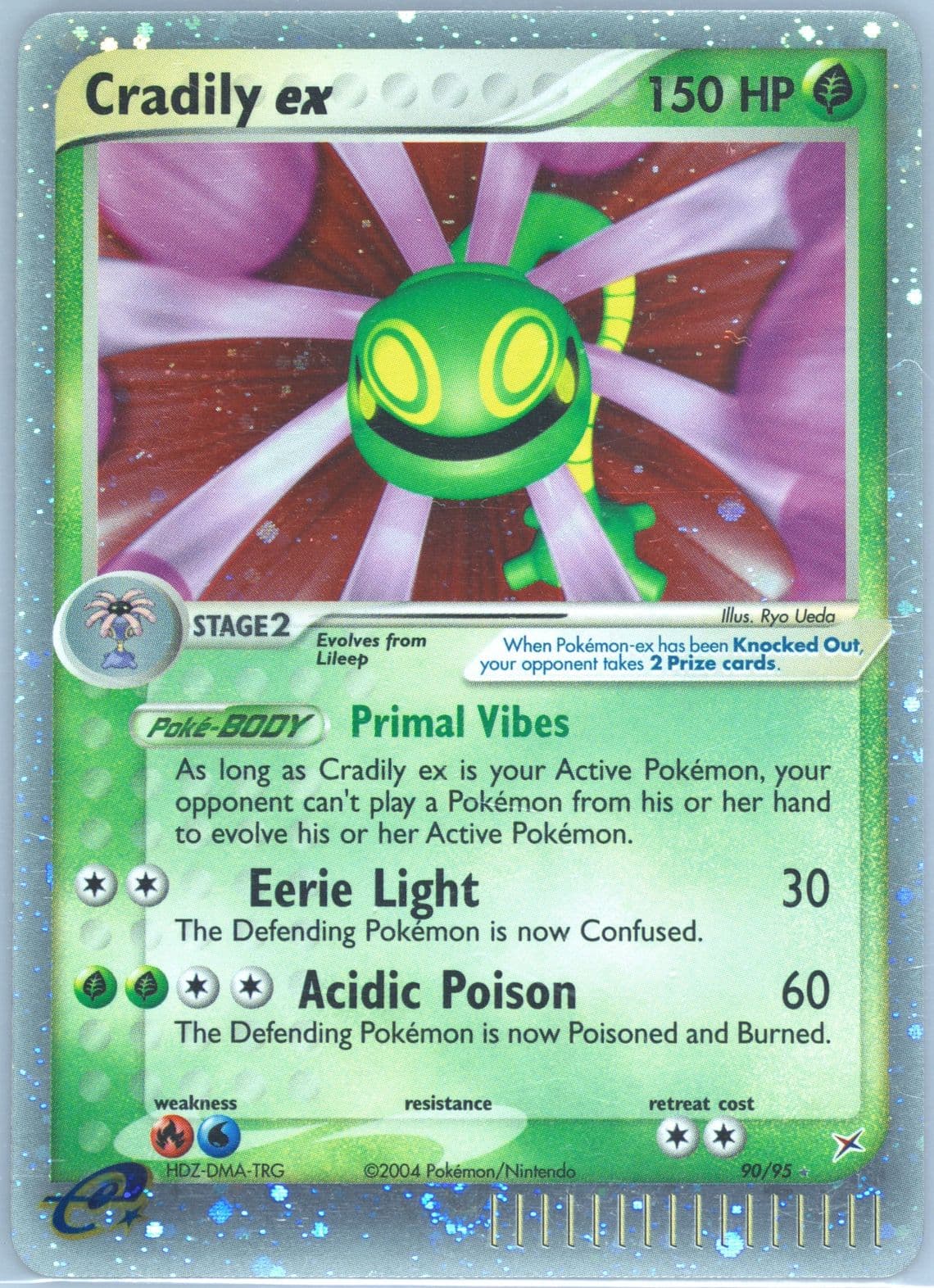 Cradily EX-Holo (90) 2004 Pokemon EX Team Magma VS Team Aqua