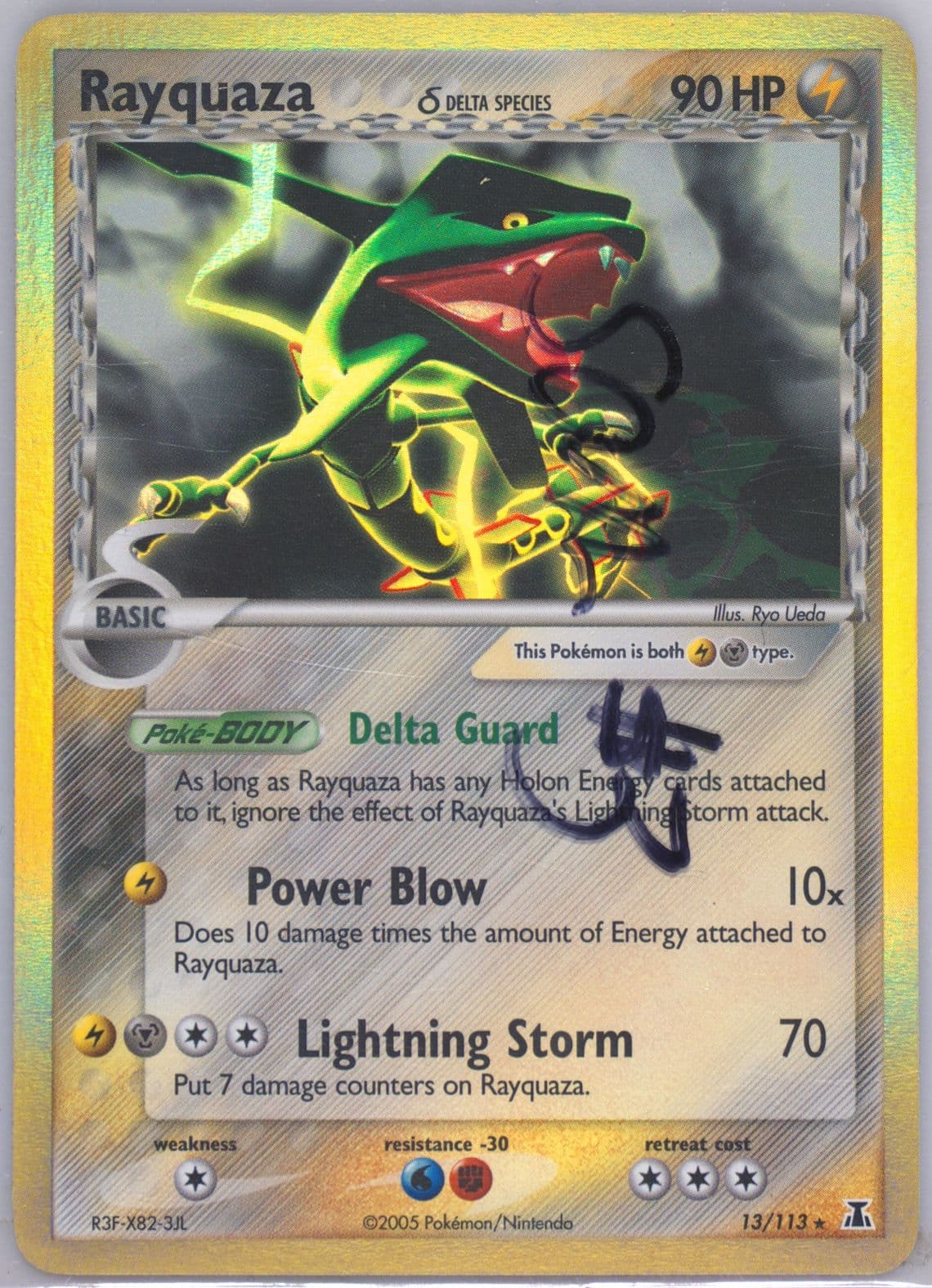 Rayquaza-Holo (13) 2005 Pokemon EX Delta Species