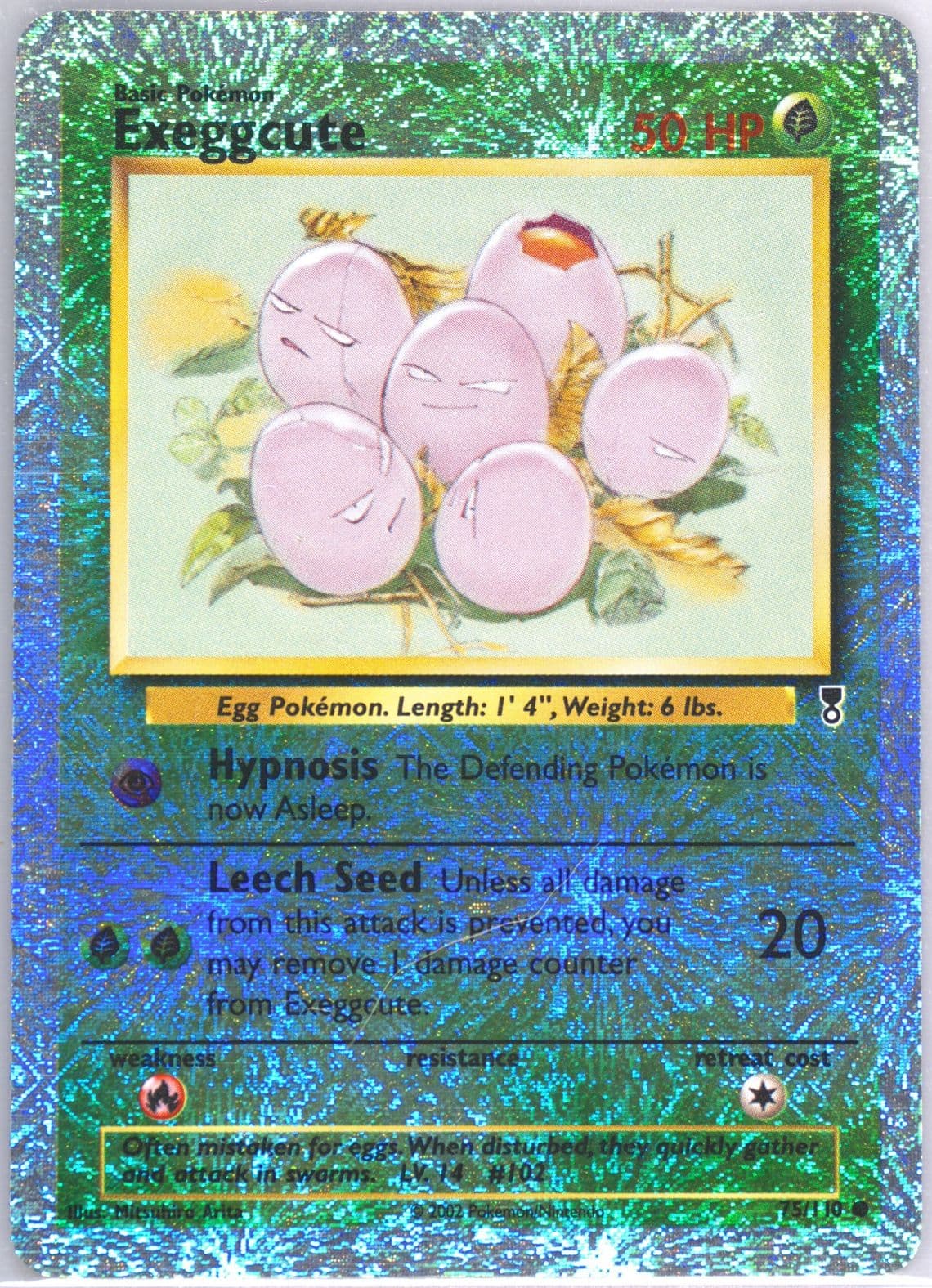 Exeggcute-Reverse Foil (75) 2002 Pokemon Legendary Collection