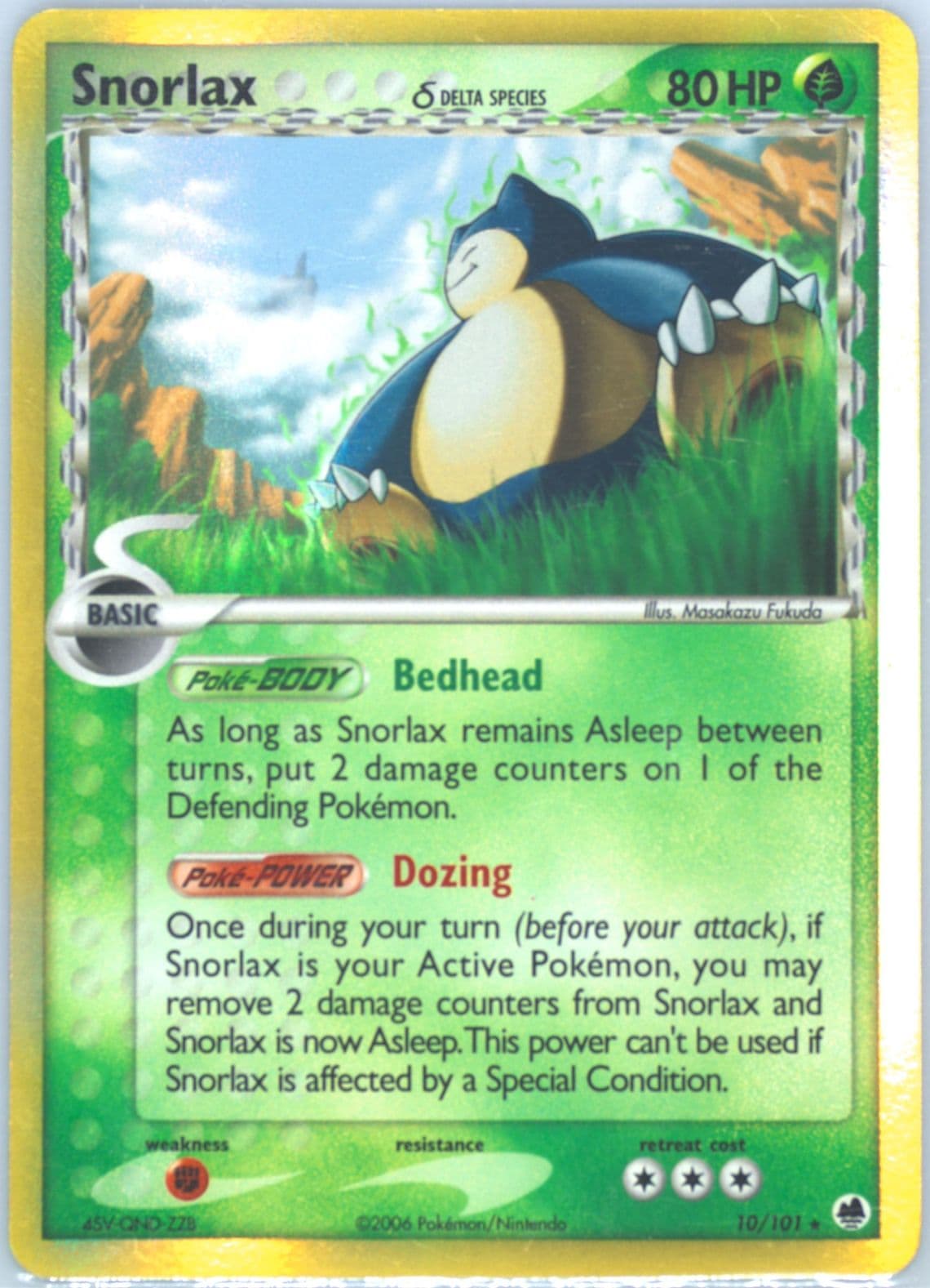 Snorlax-Holo (10) 2006 Pokemon EX Dragon Frontiers
