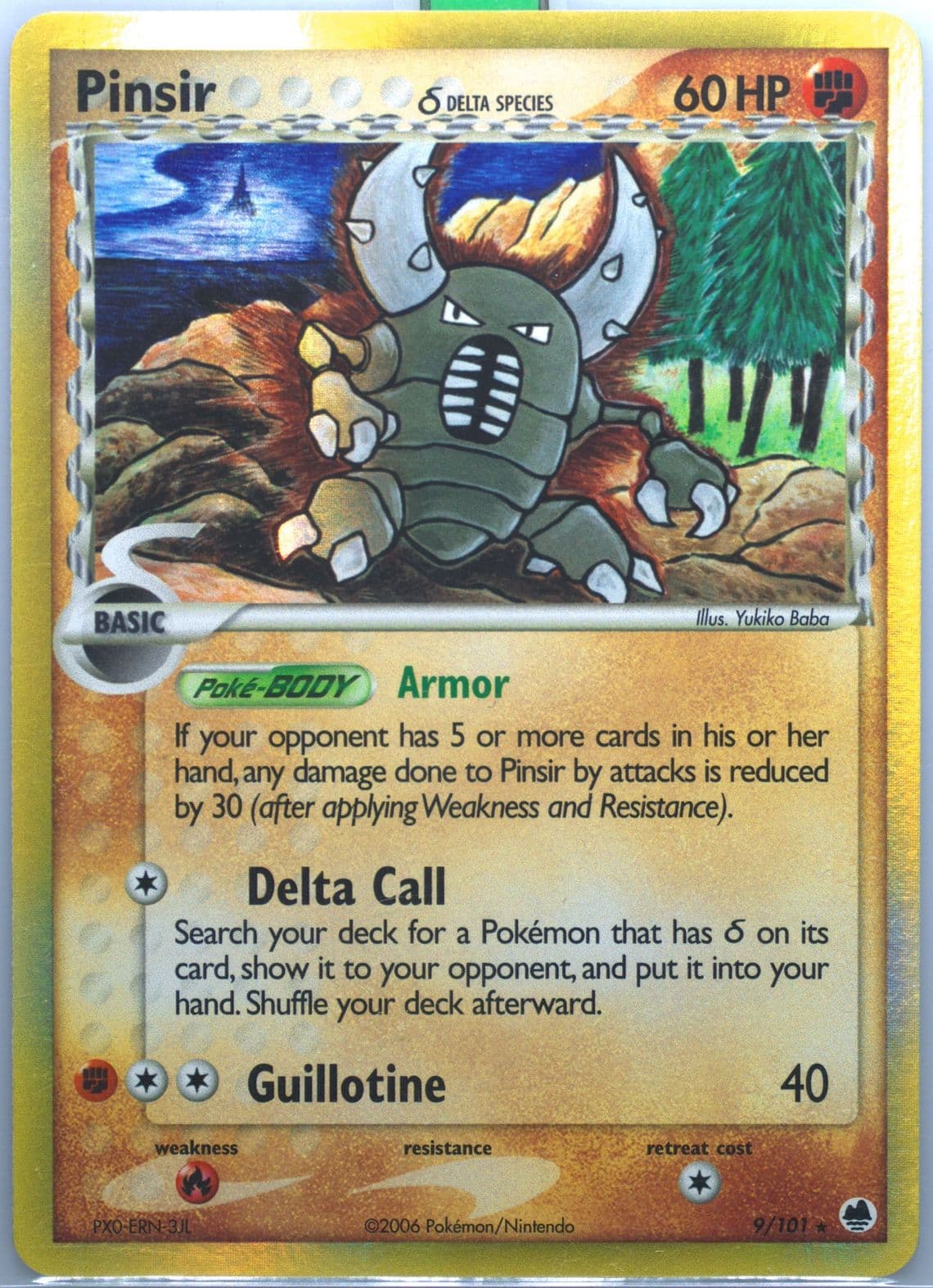 Pinsir-Holo (9) 2006 Pokemon EX Dragon Frontiers