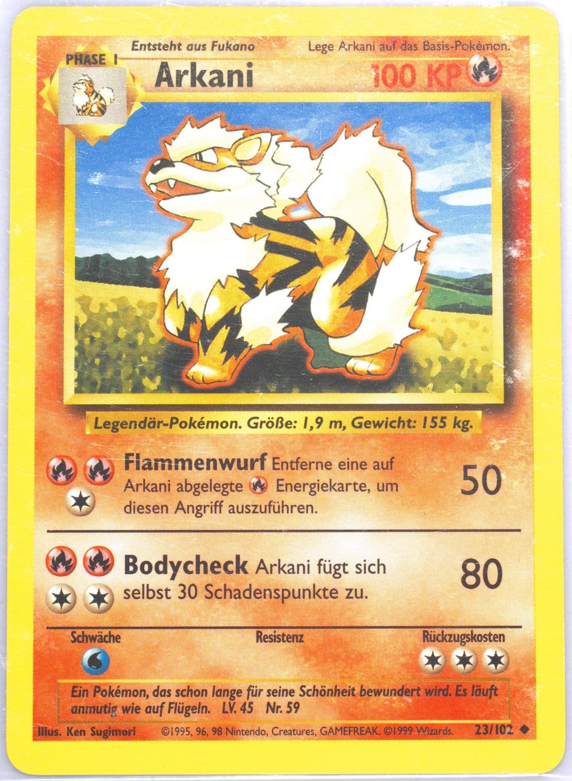 Arkani (23) 1999 Pokemon German