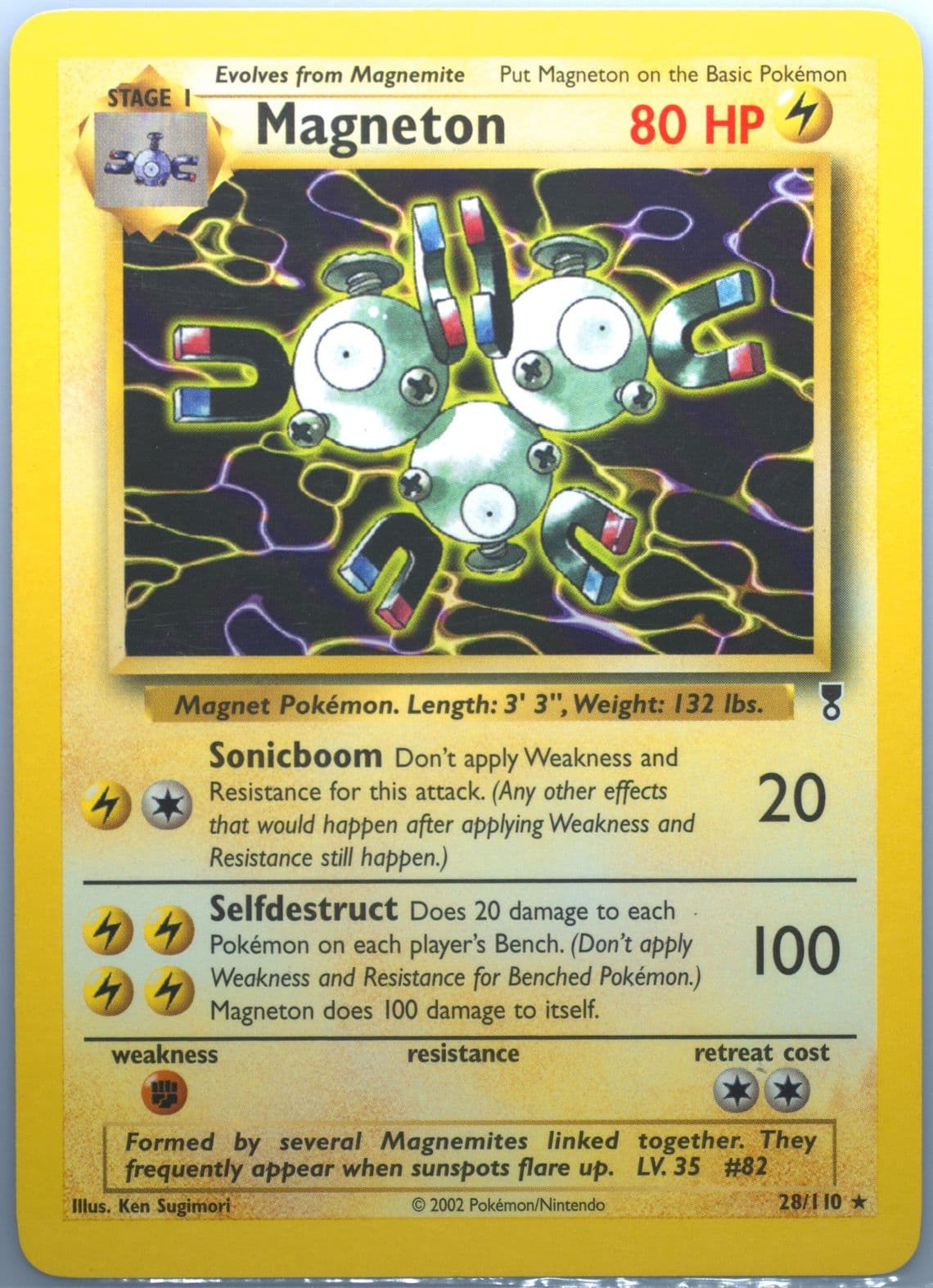 Magneton (28) 2002 Pokemon Legendary Collection