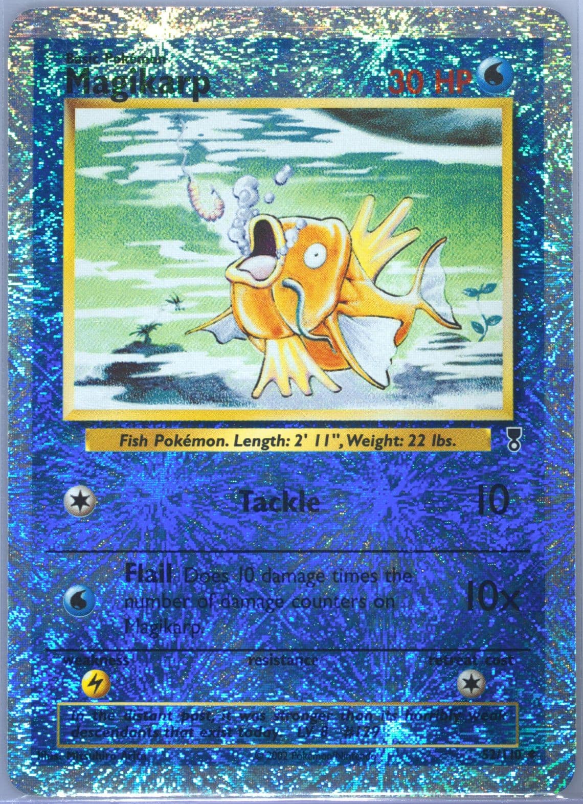 Magikarp-Reverse Foil (52) 2002 Pokemon Legendary Collection