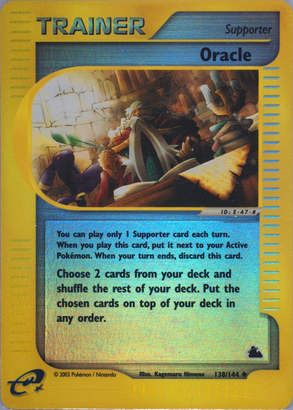 Oracle-Reverse Foil (138) 2003 Pokemon Skyridge