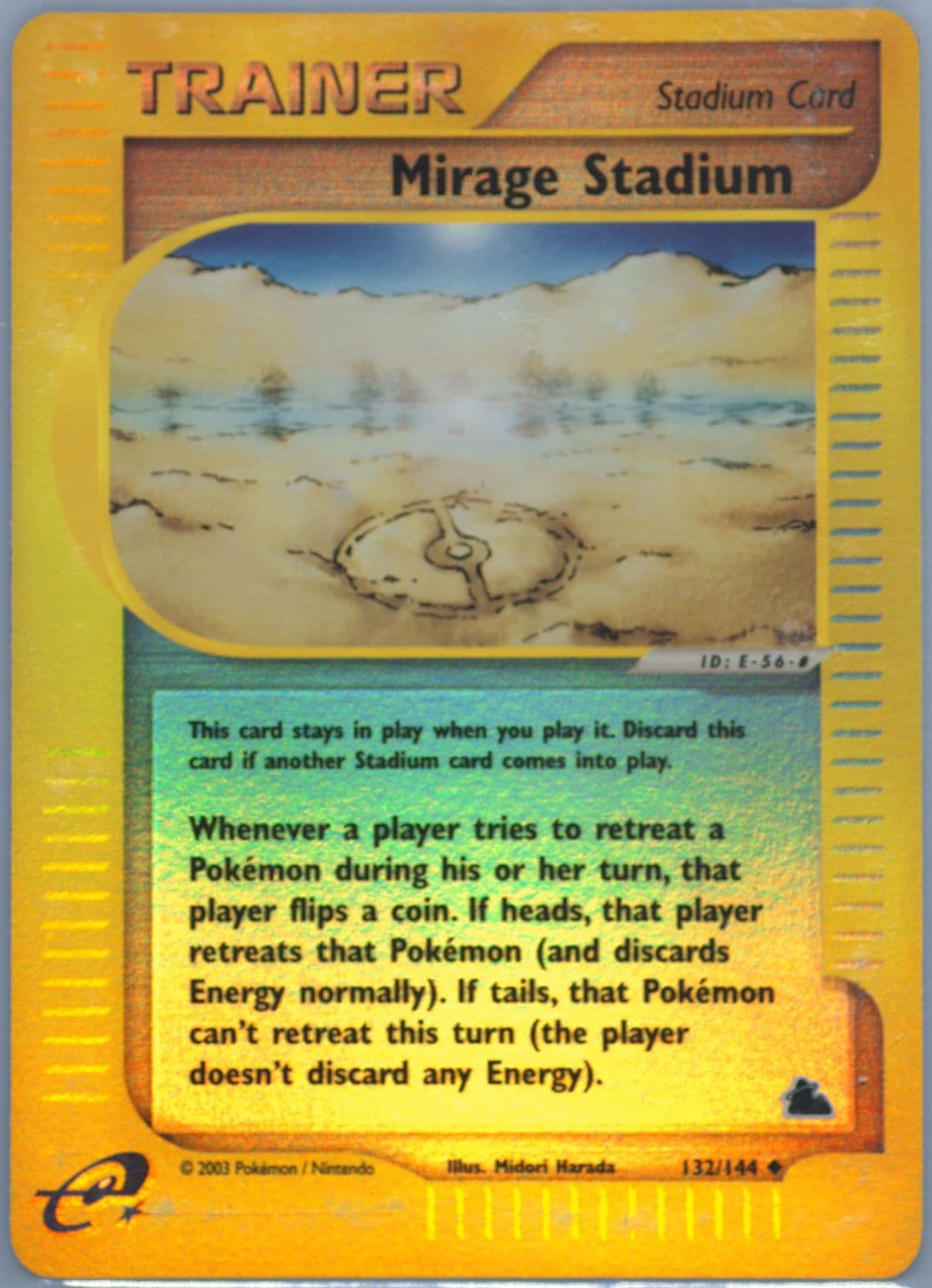 Mirage Stadium-Reverse Foil (132) 2003 Pokemon Skyridge