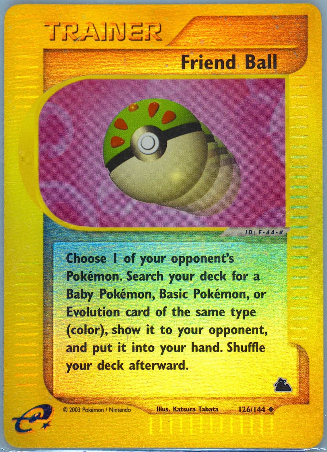 Friend Ball-Reverse Foil (126) 2003 Pokemon Skyridge
