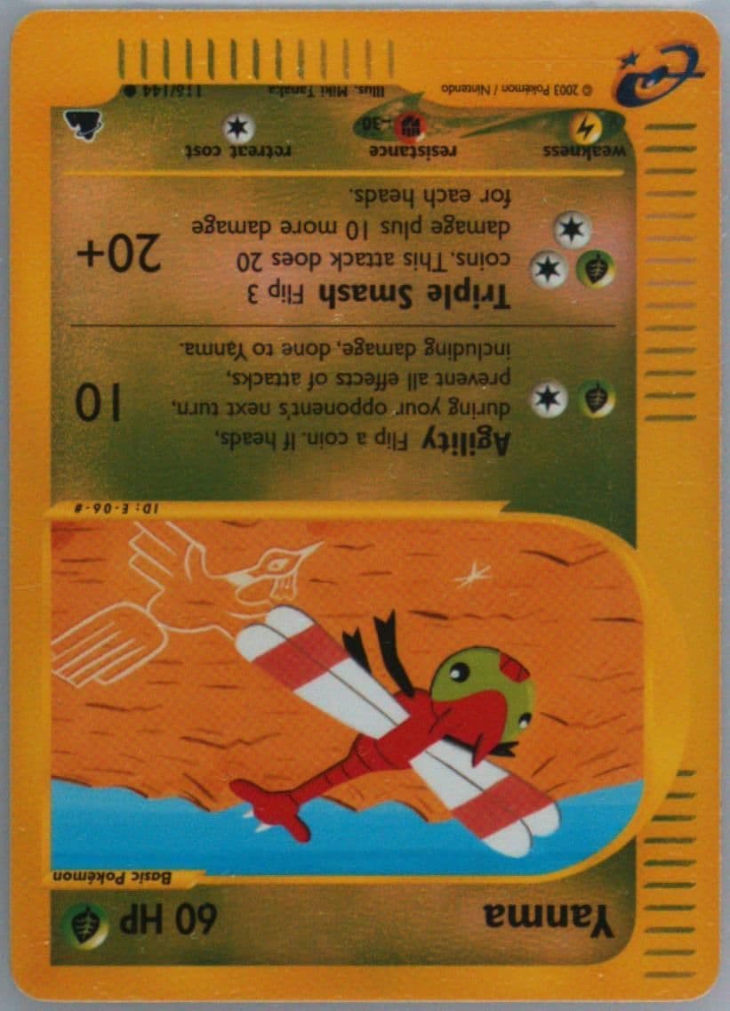 Yanma-Reverse Foil (116) 2003 Pokemon Skyridge