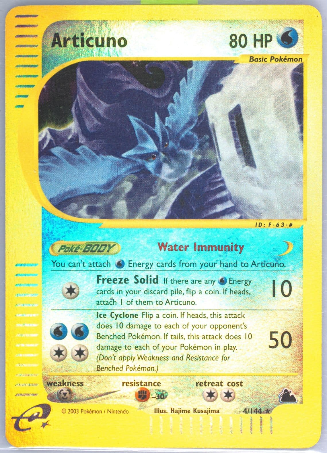 Articuno-Reverse Foil (4) 2003 Pokemon Skyridge