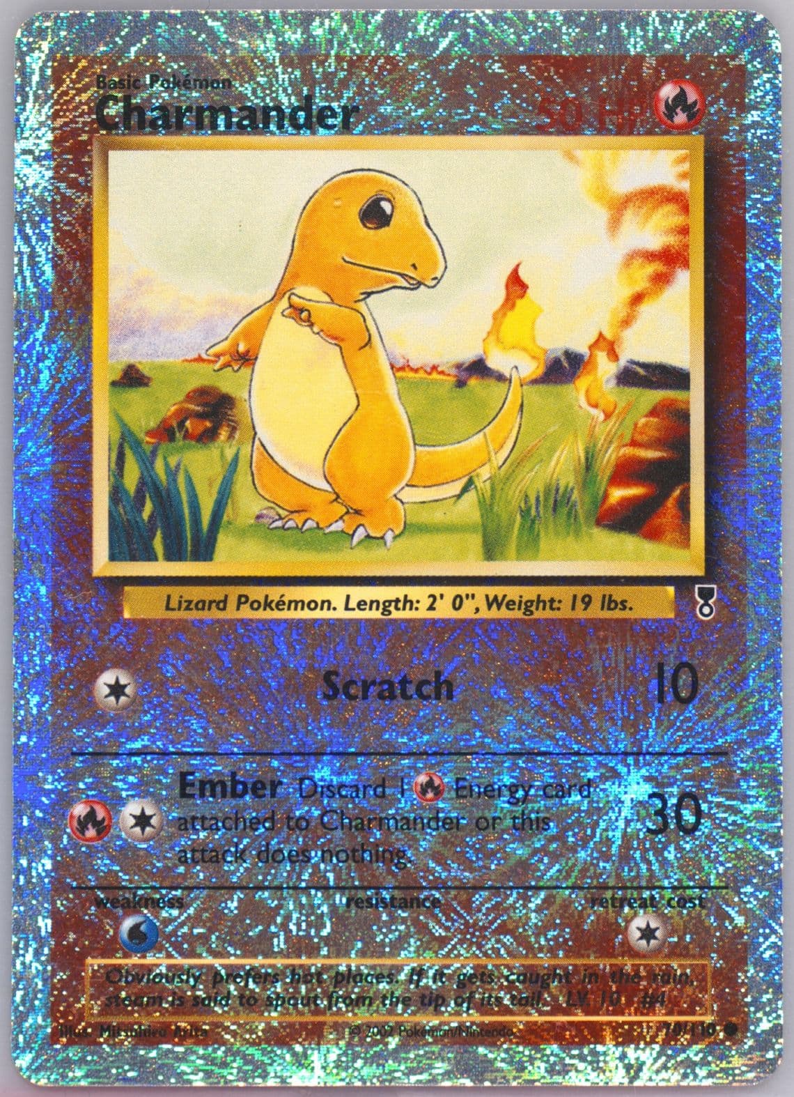 Charmander-Reverse Foil (70) 2002 Pokemon Legendary Collection