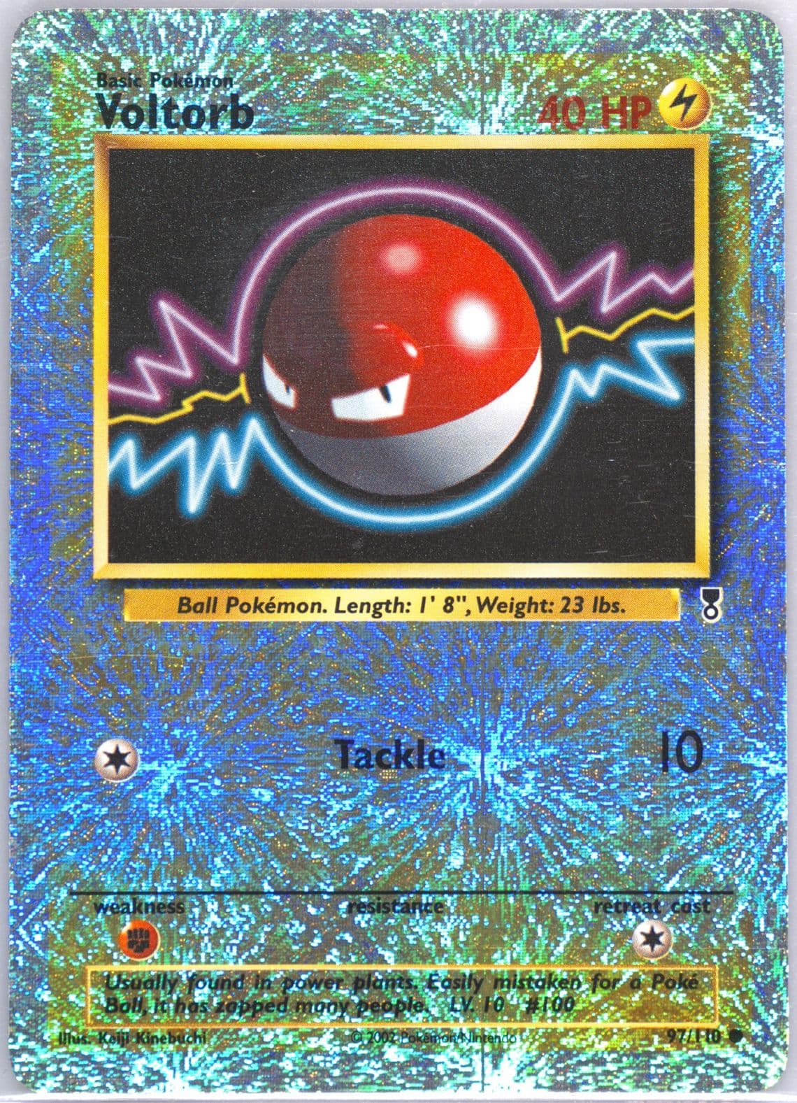 Voltorb-Reverse Foil (97) 2002 Pokemon Legendary Collection