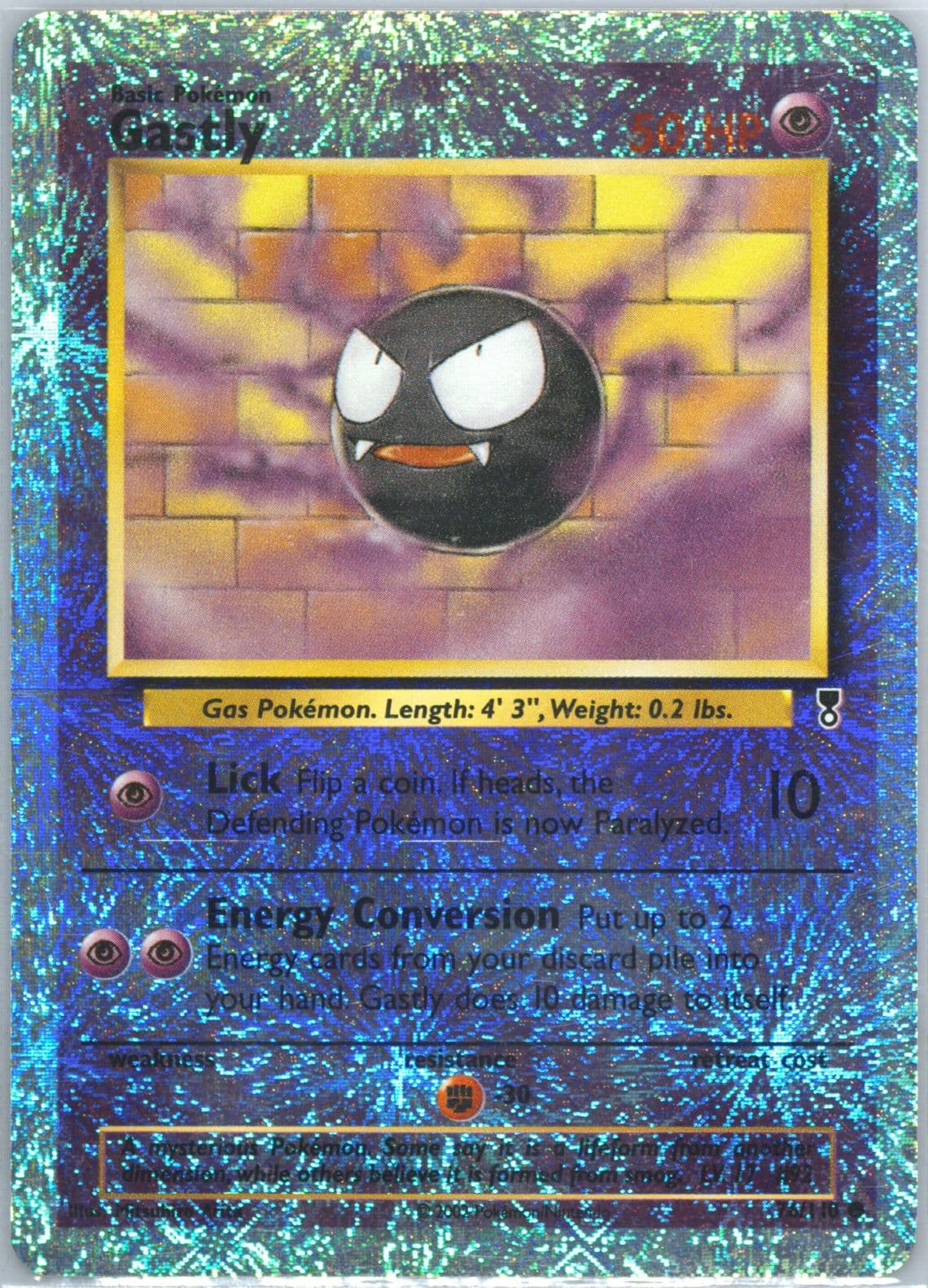 Gastly-Reverse Foil (76) 2002 Pokemon Legendary Collection