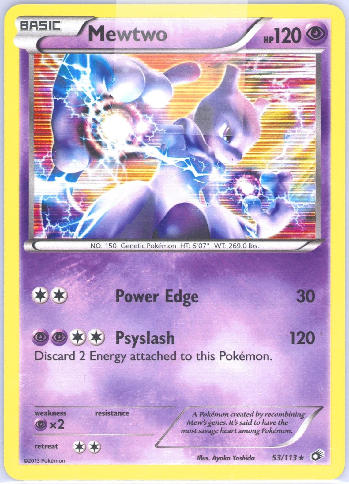 Mewtwo-Holo (53) 2013 Pokemon Black & White Legendary Treasures