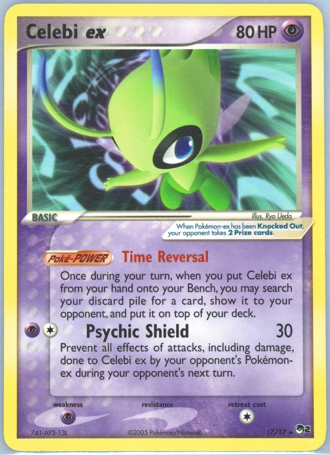 Celebi EX (17) 2005 Pokemon Pop Series 2
