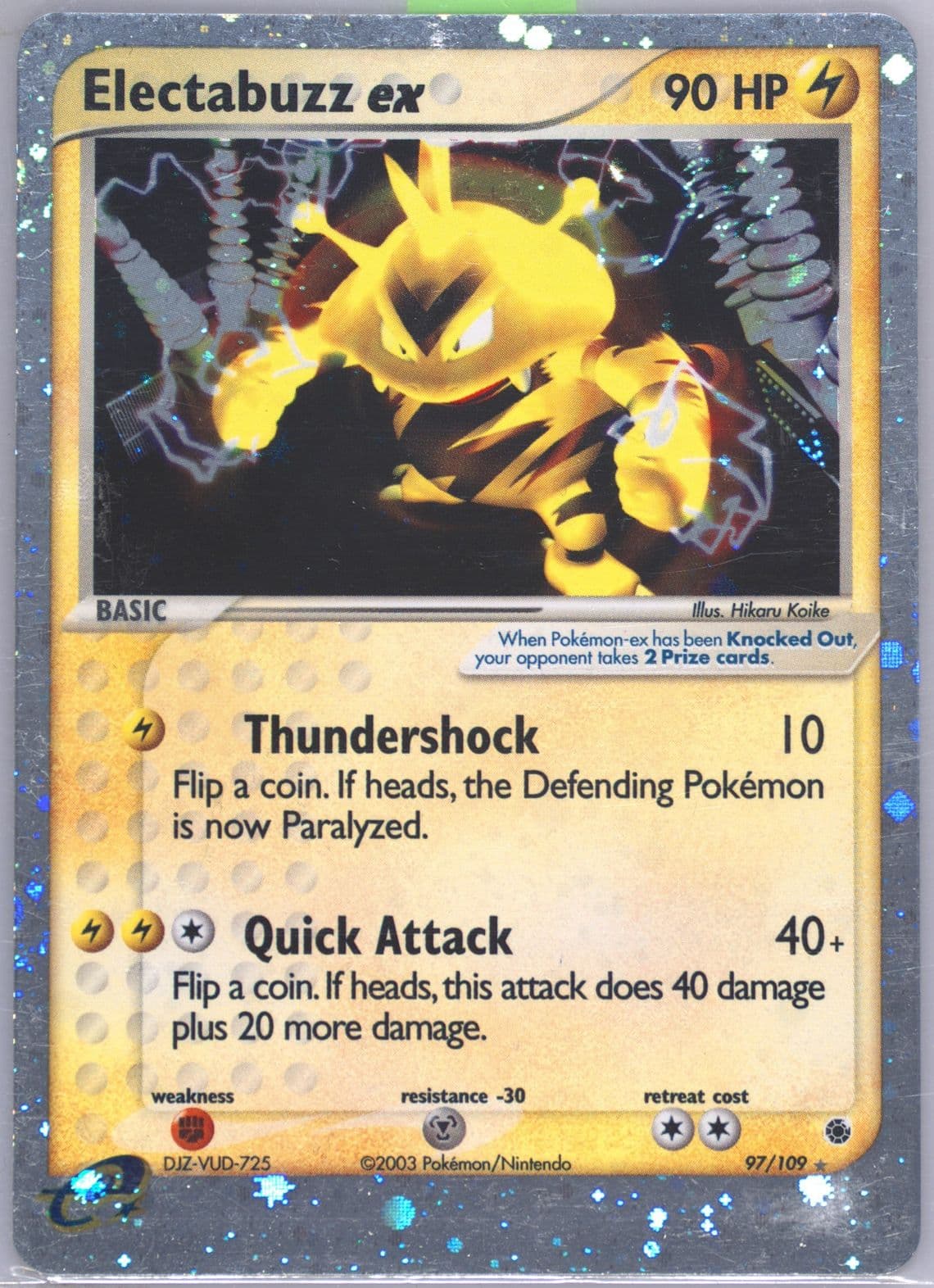 Electabuzz EX-Holo (97) 2003 Pokemon EX Ruby & Sapphire