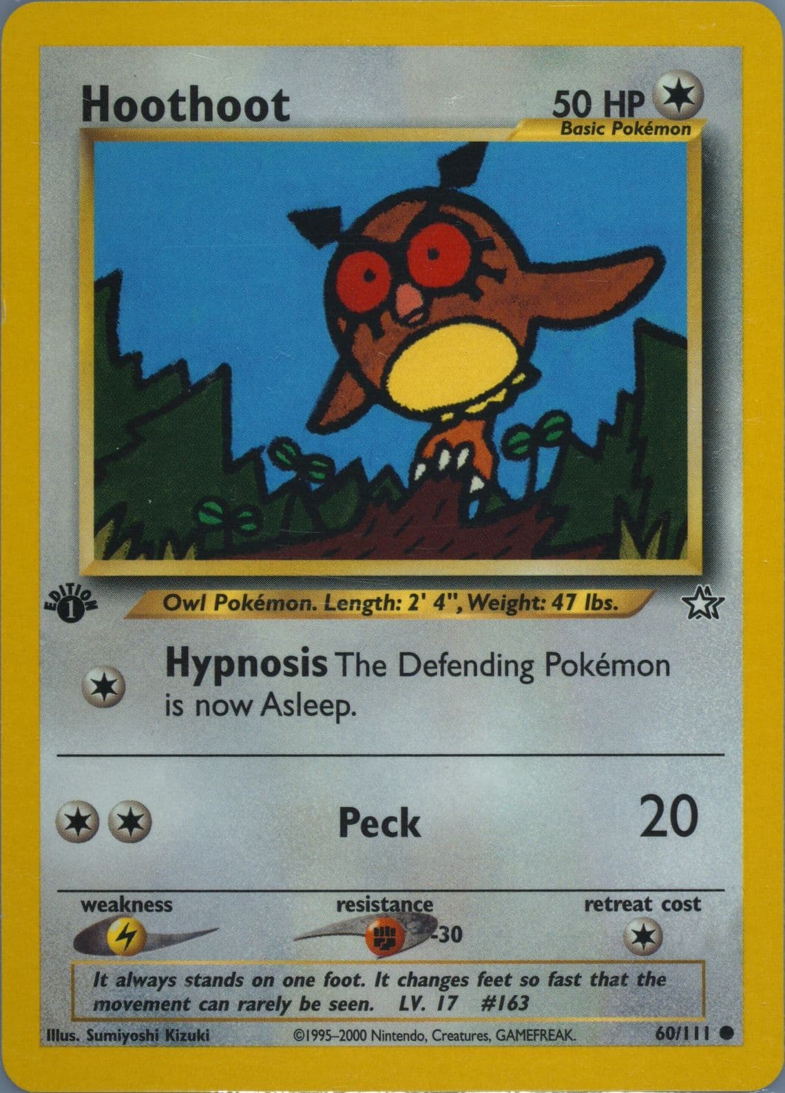 Hoothoot (60) 2000 Pokemon Neo Genesis 1st Edition