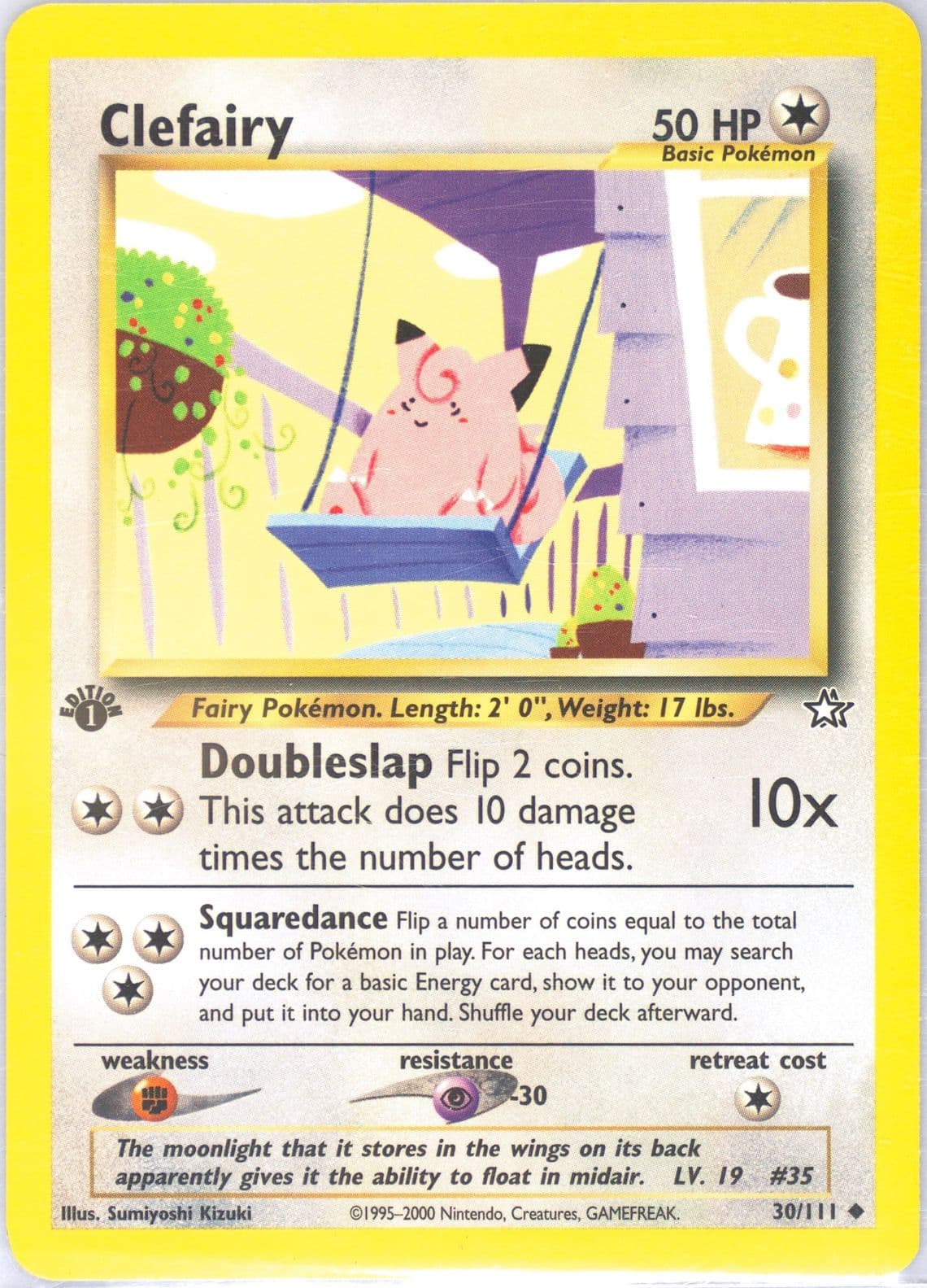 Clefairy (30) 2000 Pokemon Neo Genesis 1st Edition