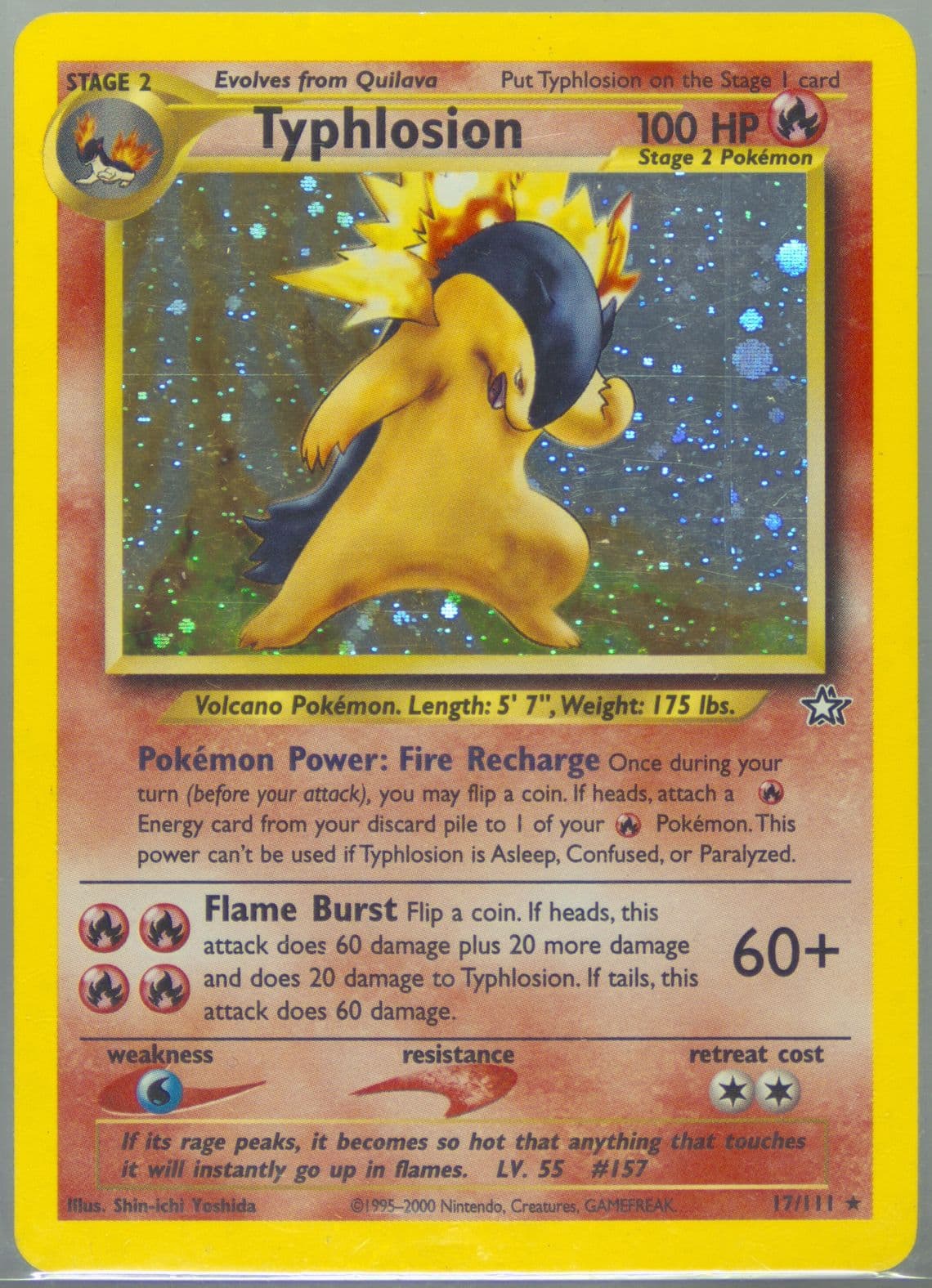 Typhlosion-Holo (17) 2000 Pokemon Neo Genesis