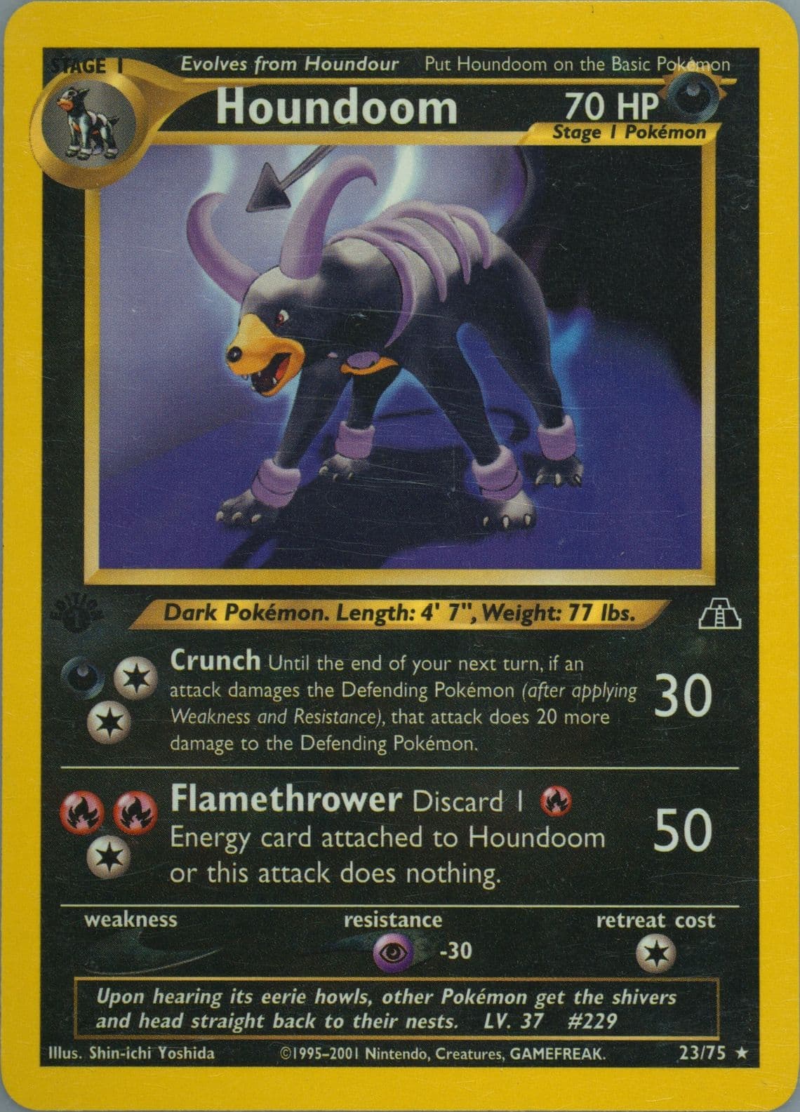 Houndoom 1st Edition (23) 2001 Pokemon Neo Discovery